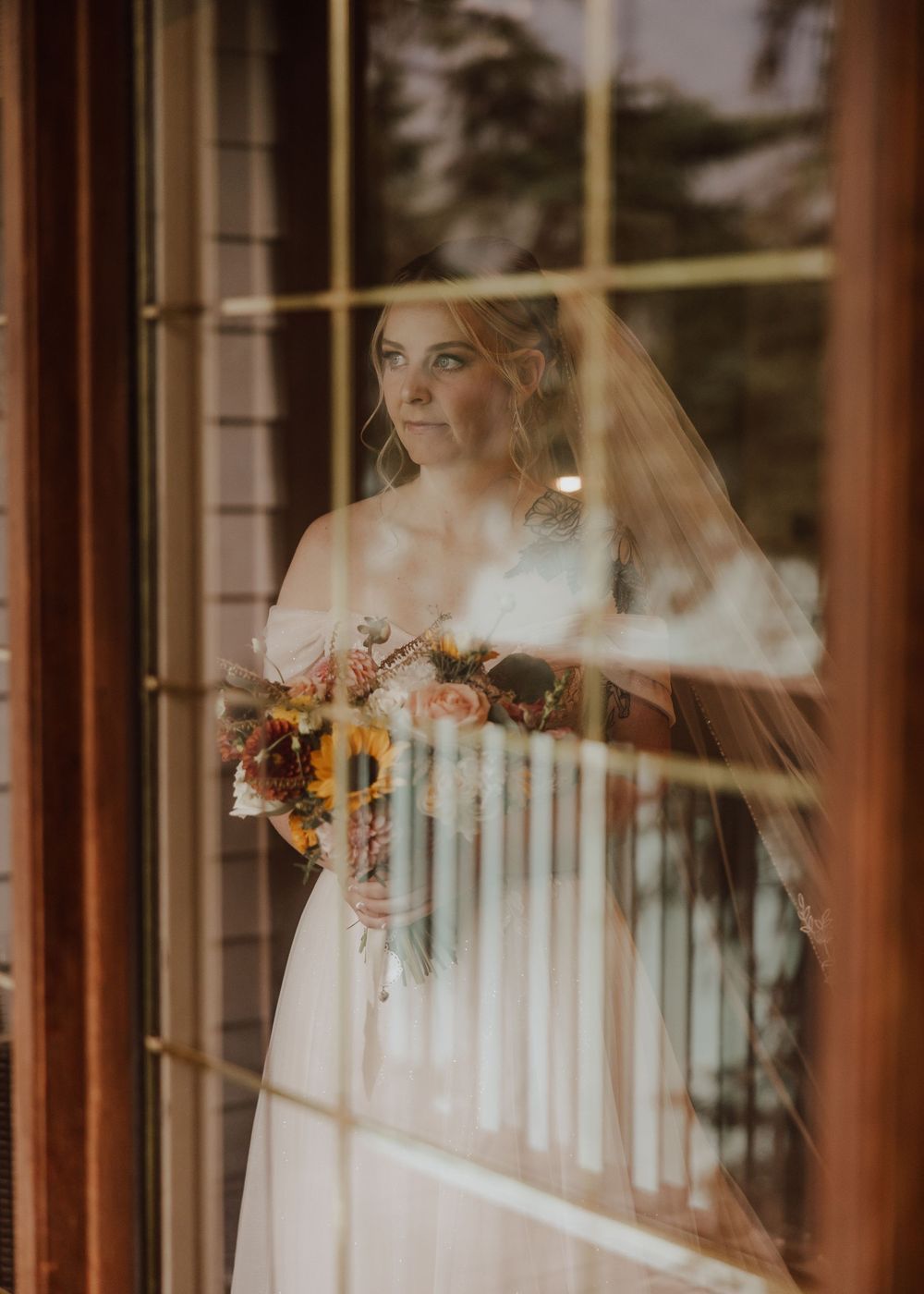 Wedding at Emerald Lake Lodge in Fields British Columbia bridal photos