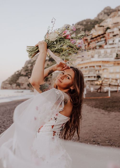 Amalfi, Italy Elopement sunrise on the beach