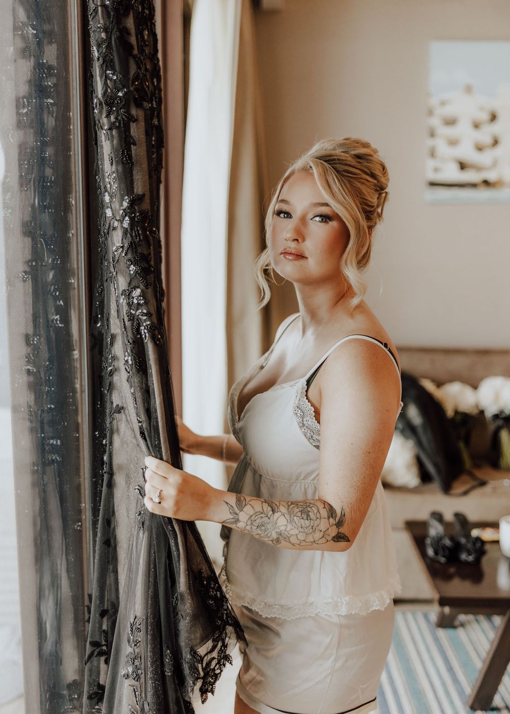 Dreams Playa Mujeres Wedding in Mexico getting ready