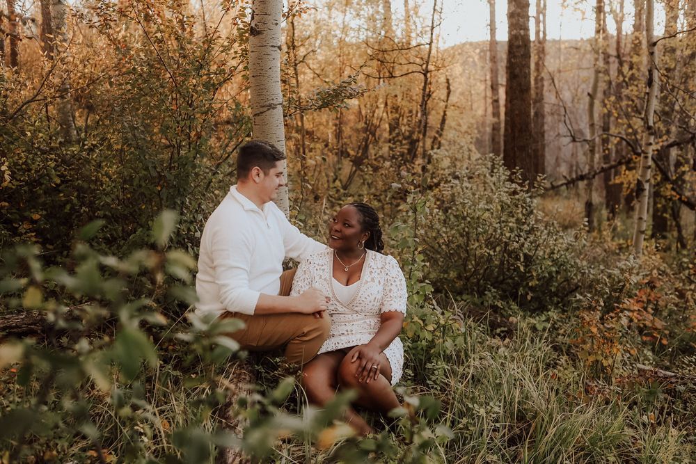 Calgary, Alberta engagement during fall