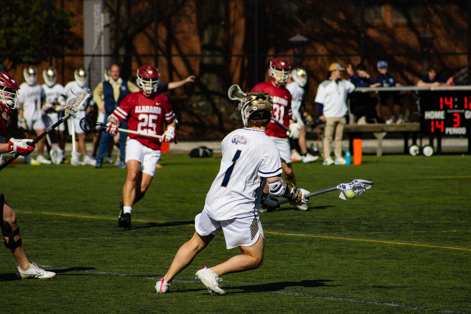 GT Lacrosse on offense.