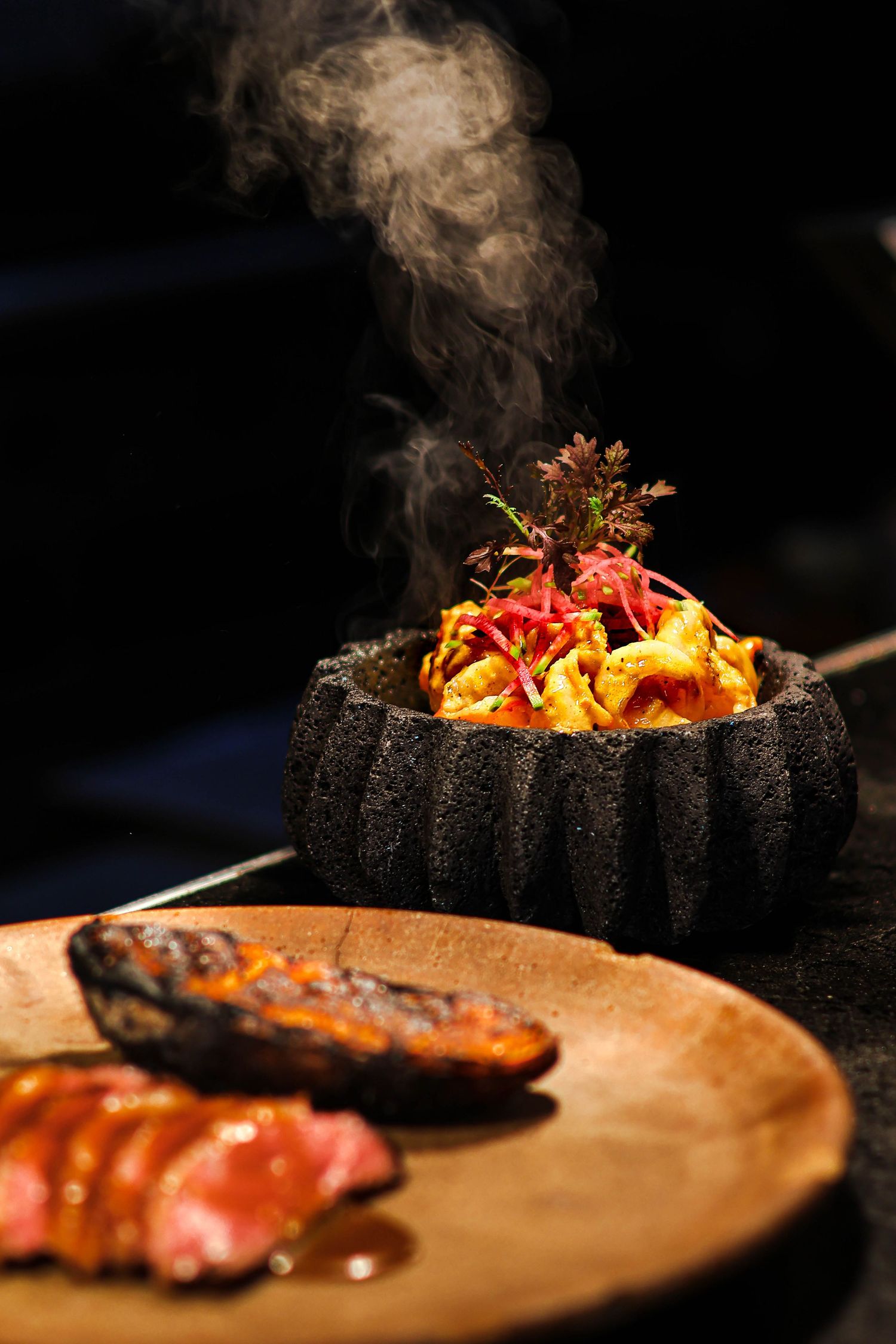 Palo Santo steamy food.