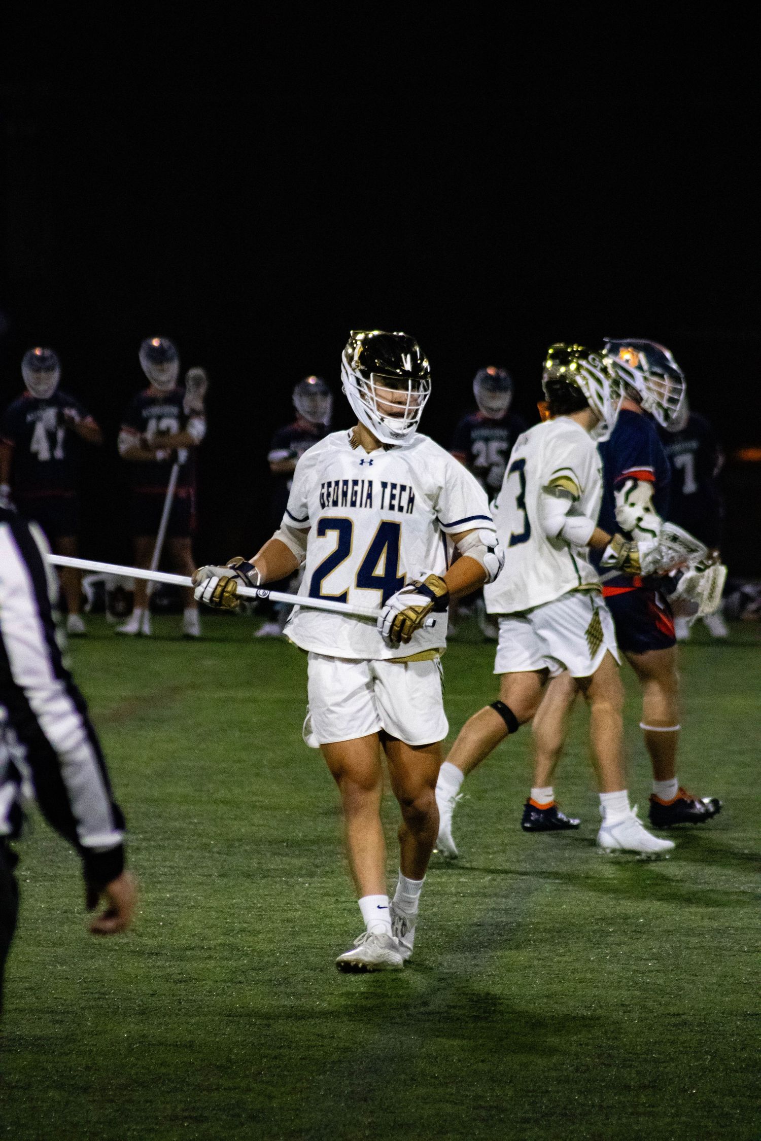 GT Lacrosse defense portrait.