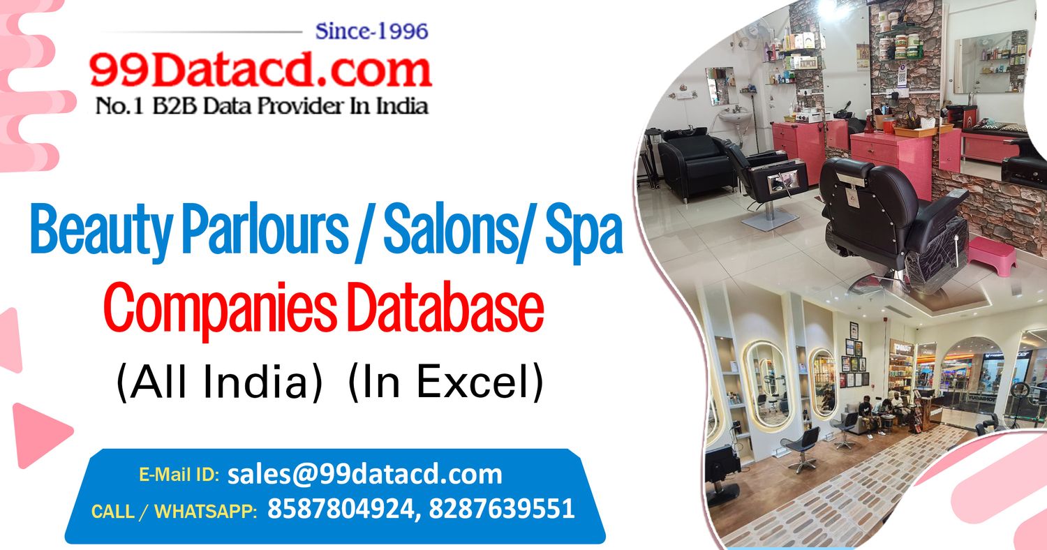 beauty parlours and salons database