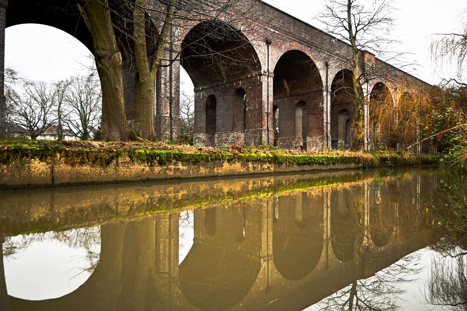 Arnos viaduct reflection.