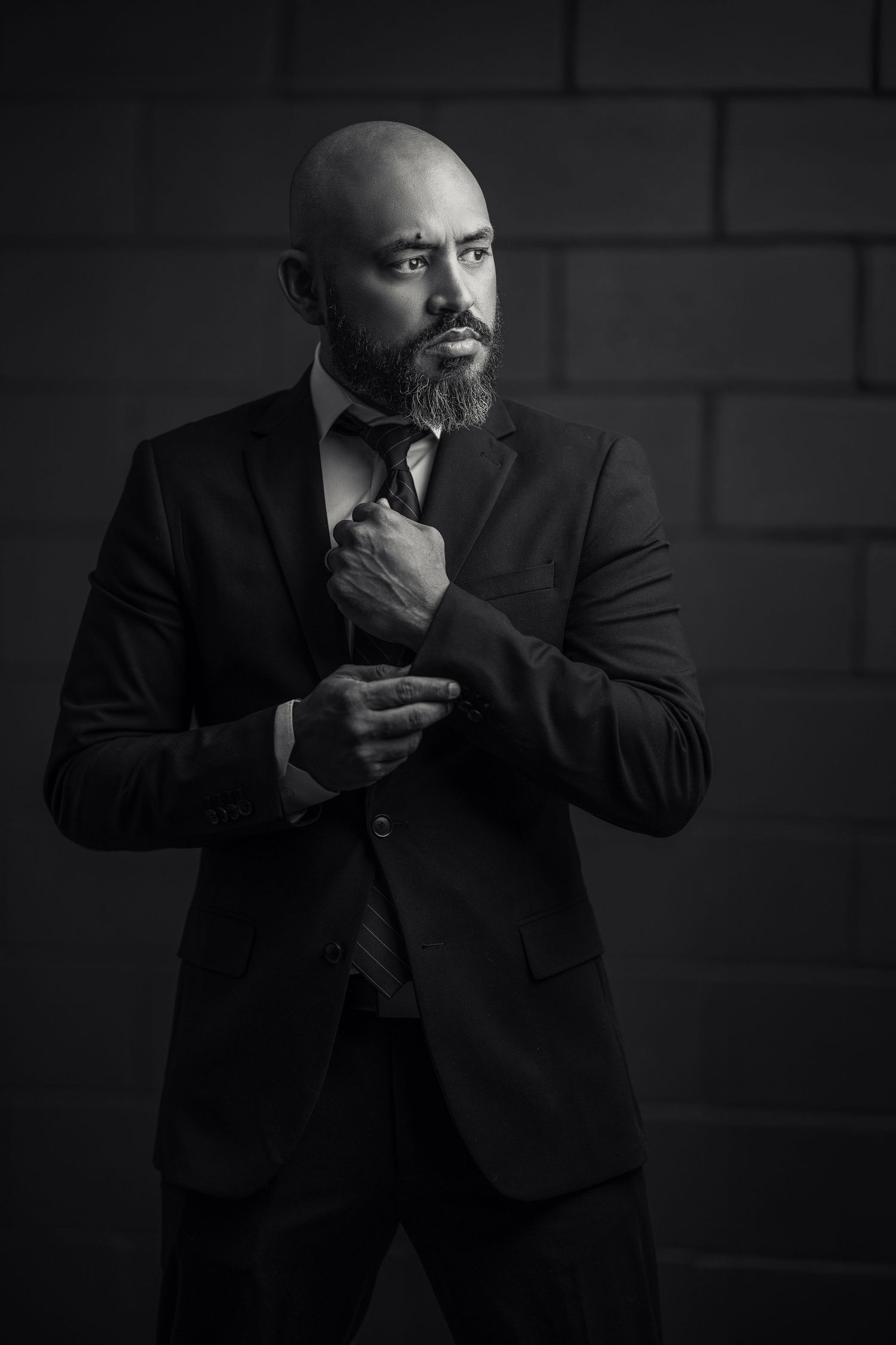 Self-portrait of Peter as both model and photographer, showcasing fashion, style, and creative photography skills.