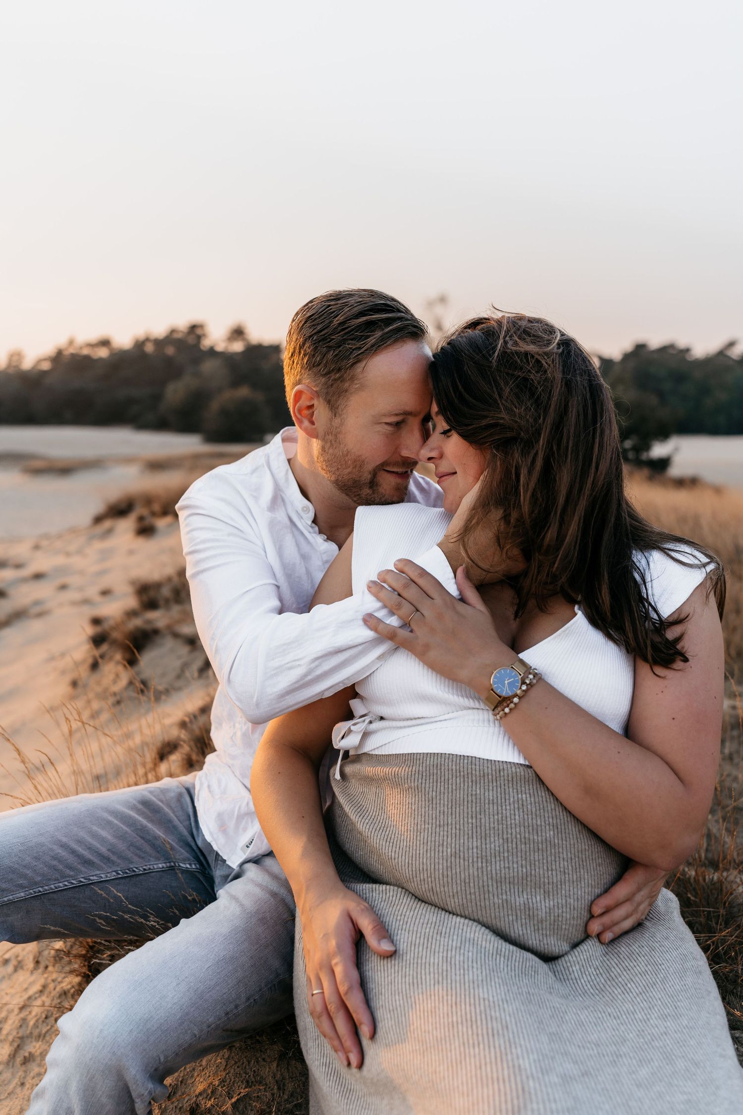 Zwangerschapsshoot op de Heide