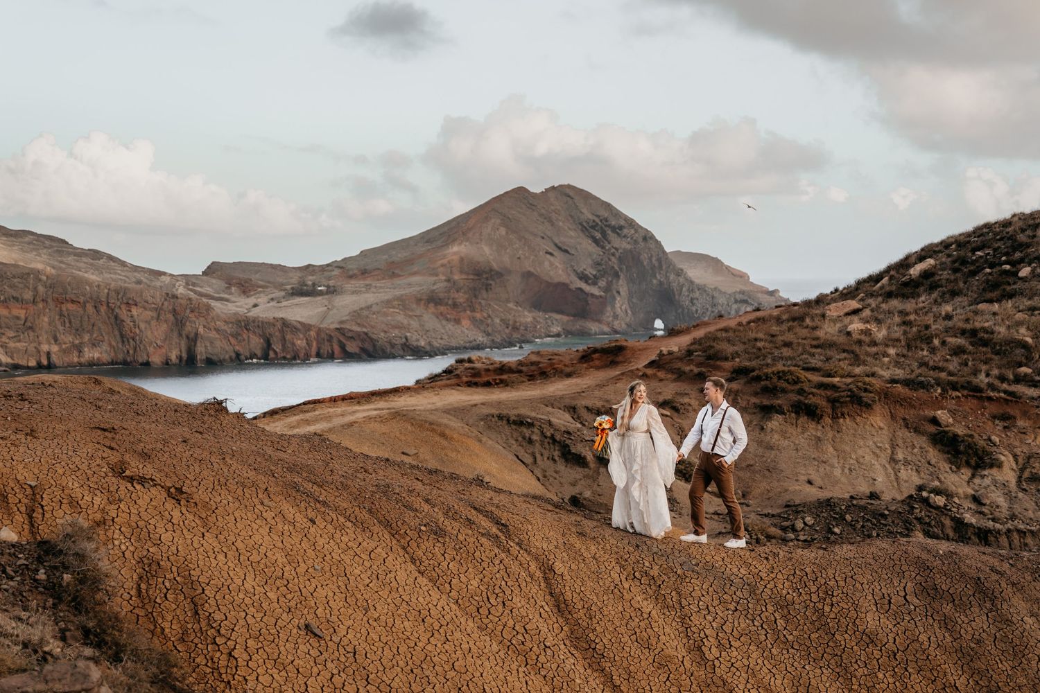 Weddingphoto during elopement in Madeira