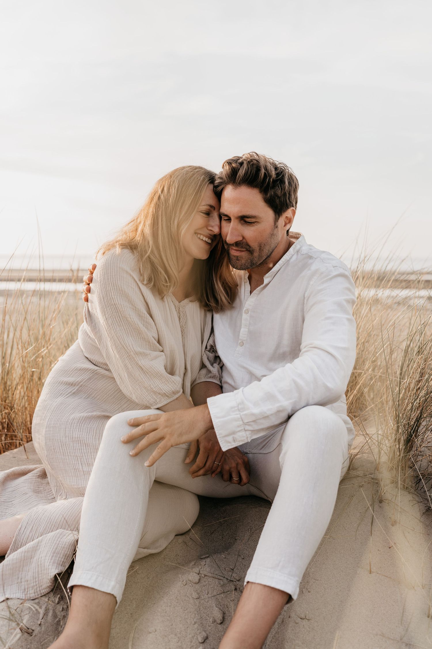 Photoshoot at the beach during golden hour in Zeeland - The Netherlands