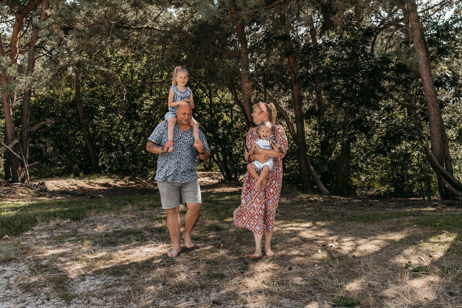 Familiefotoshoot bos / natuurgebied Breda