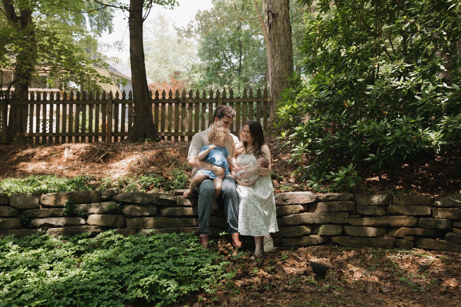 Kennesaw Georgia family photographer candid family laughing outdoors
Atlanta GA family session natural light smiling family documentary