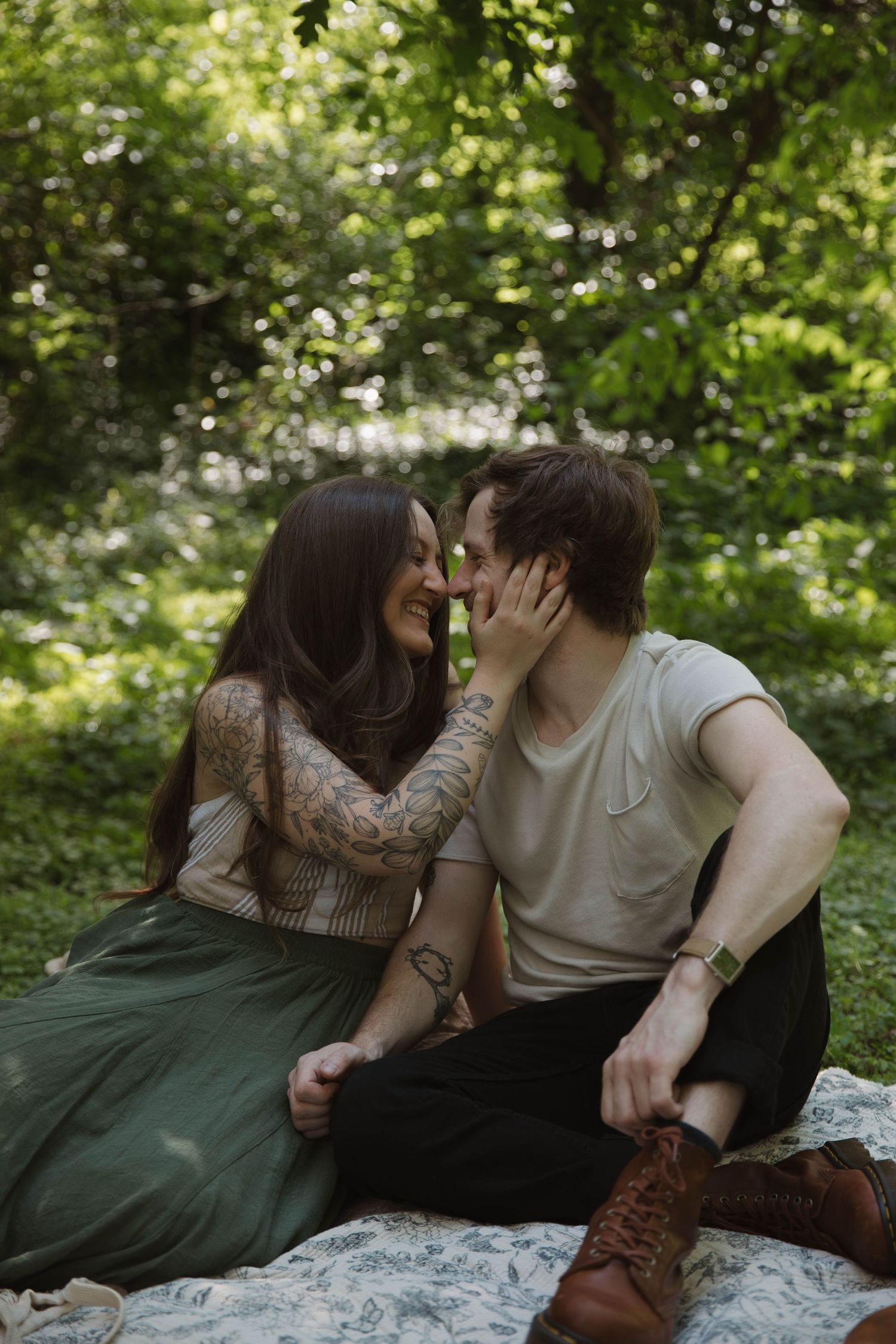 Kennesaw Georgia couple engagement photographer romantic couple Atlanta GA couples session candid documentary