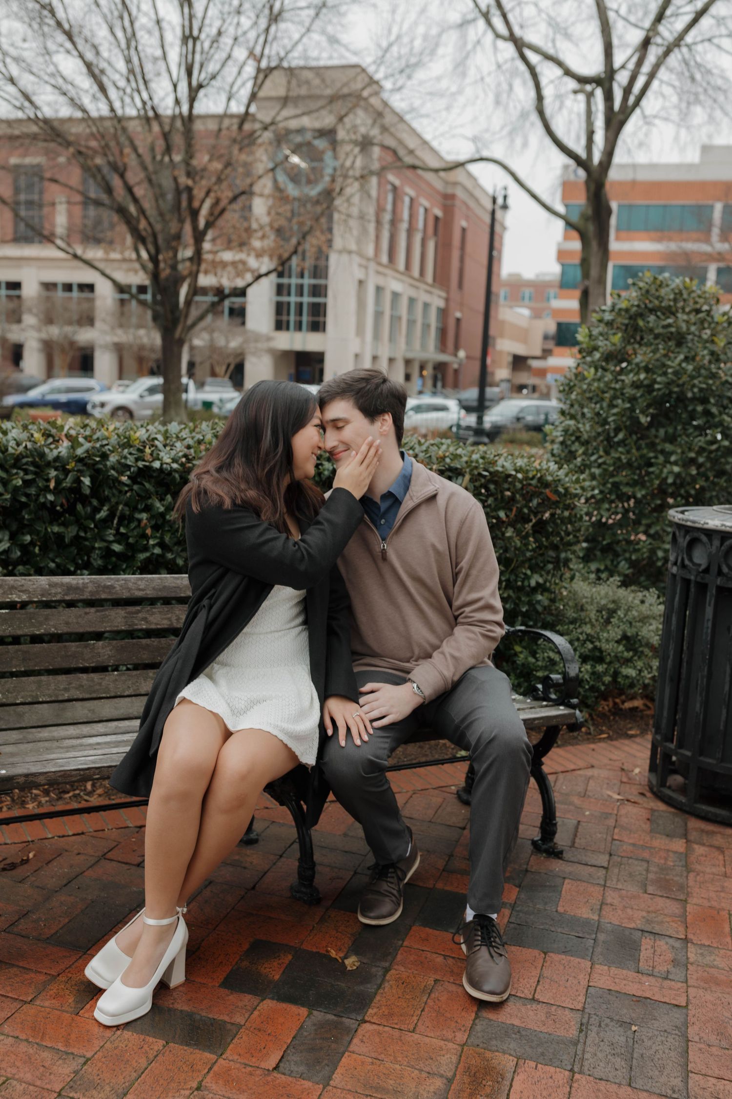 Kennesaw Georgia couple engagement photographer romantic couple Atlanta GA couples session candid documentary marietta