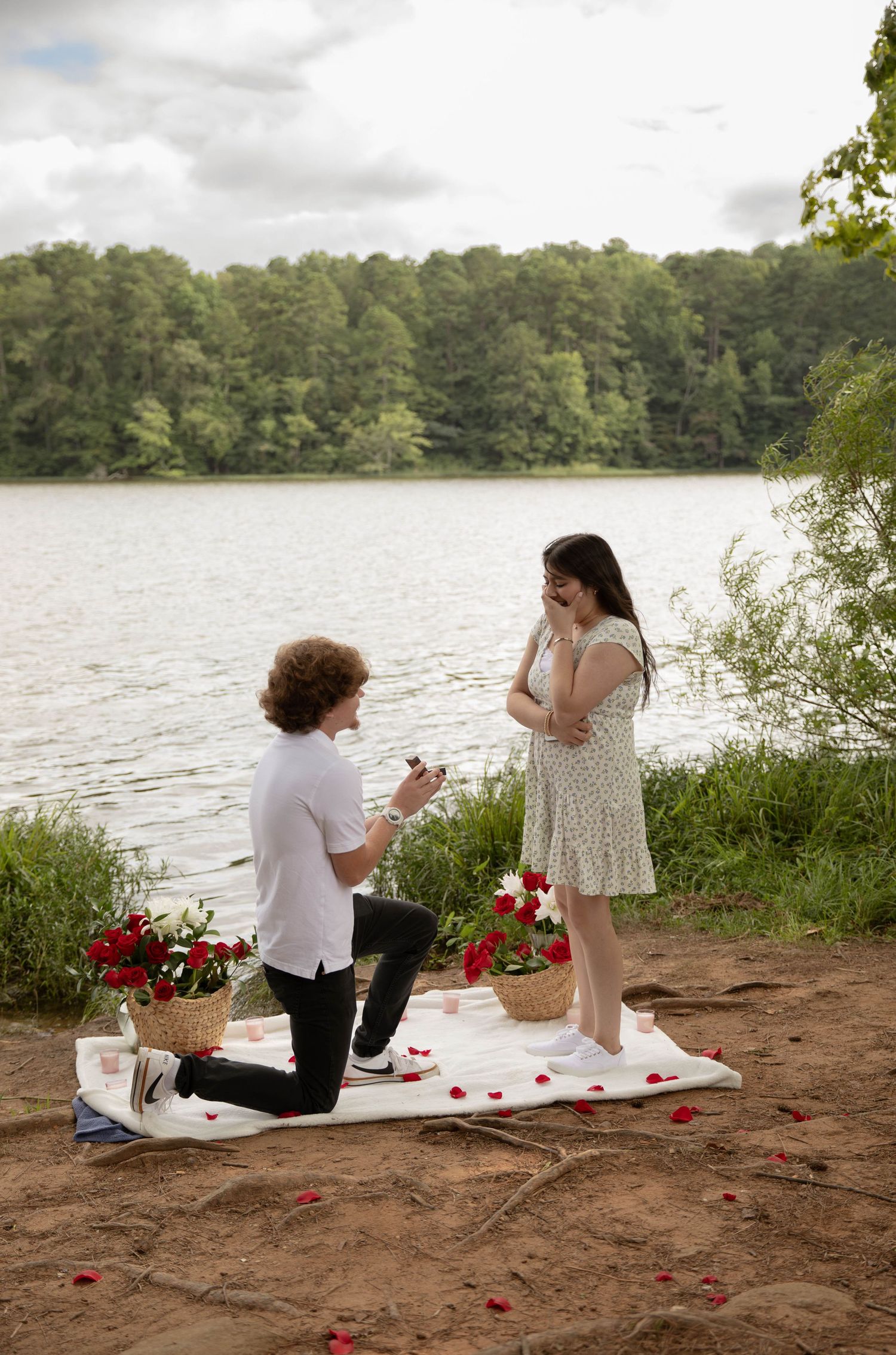 Kennesaw Georgia couple engagement photographer romantic couple Atlanta GA couples session candid documentary  proposal