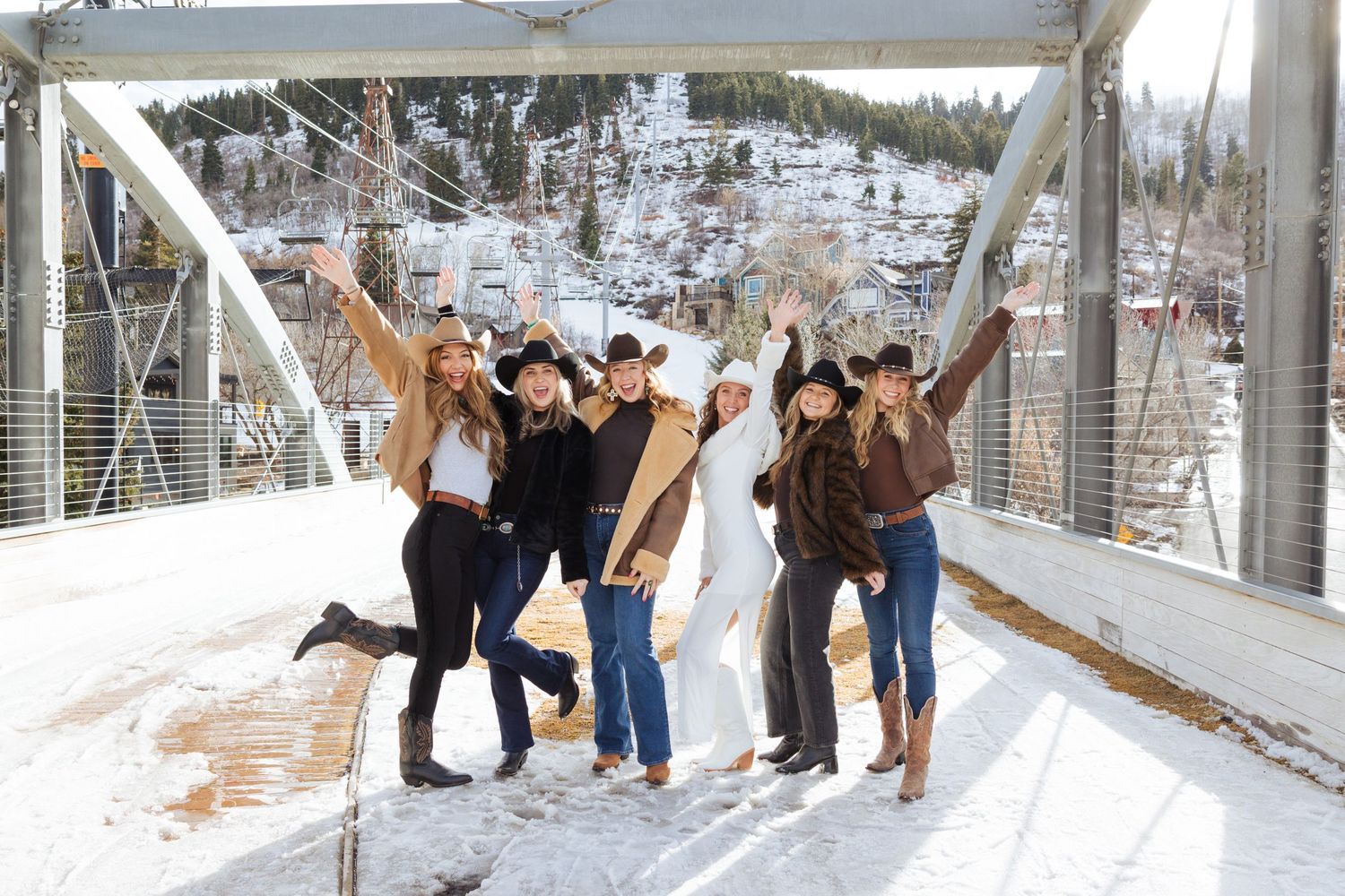 Bachelorette party at Park City Main Street photography by Av Potter Photo a Utah wedding and lifestyle photographer