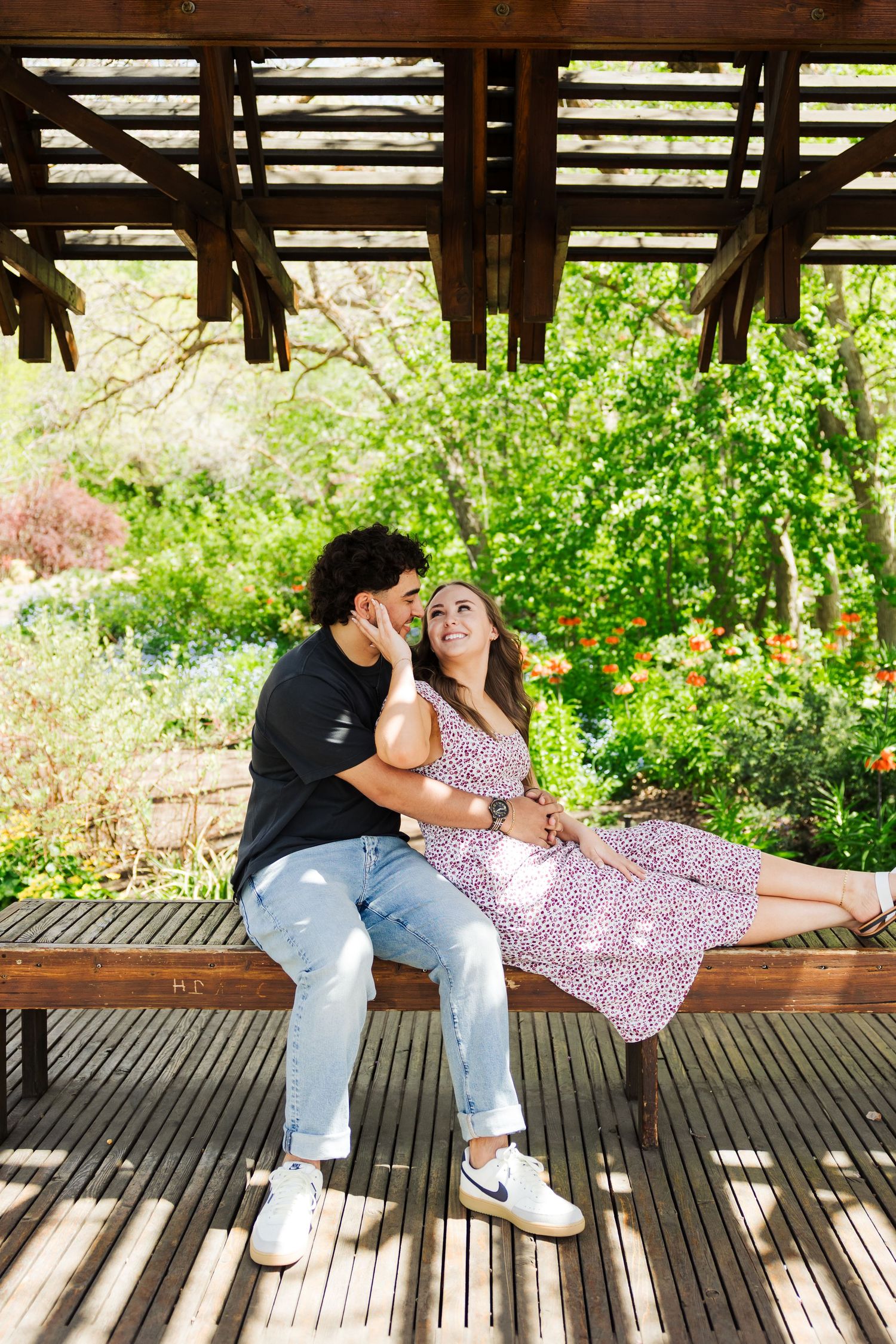 Proposal at Red Butte Garden in Salt Lake City, Utah photography by Av Potter Photo a Utah wedding and lifestyle photographer