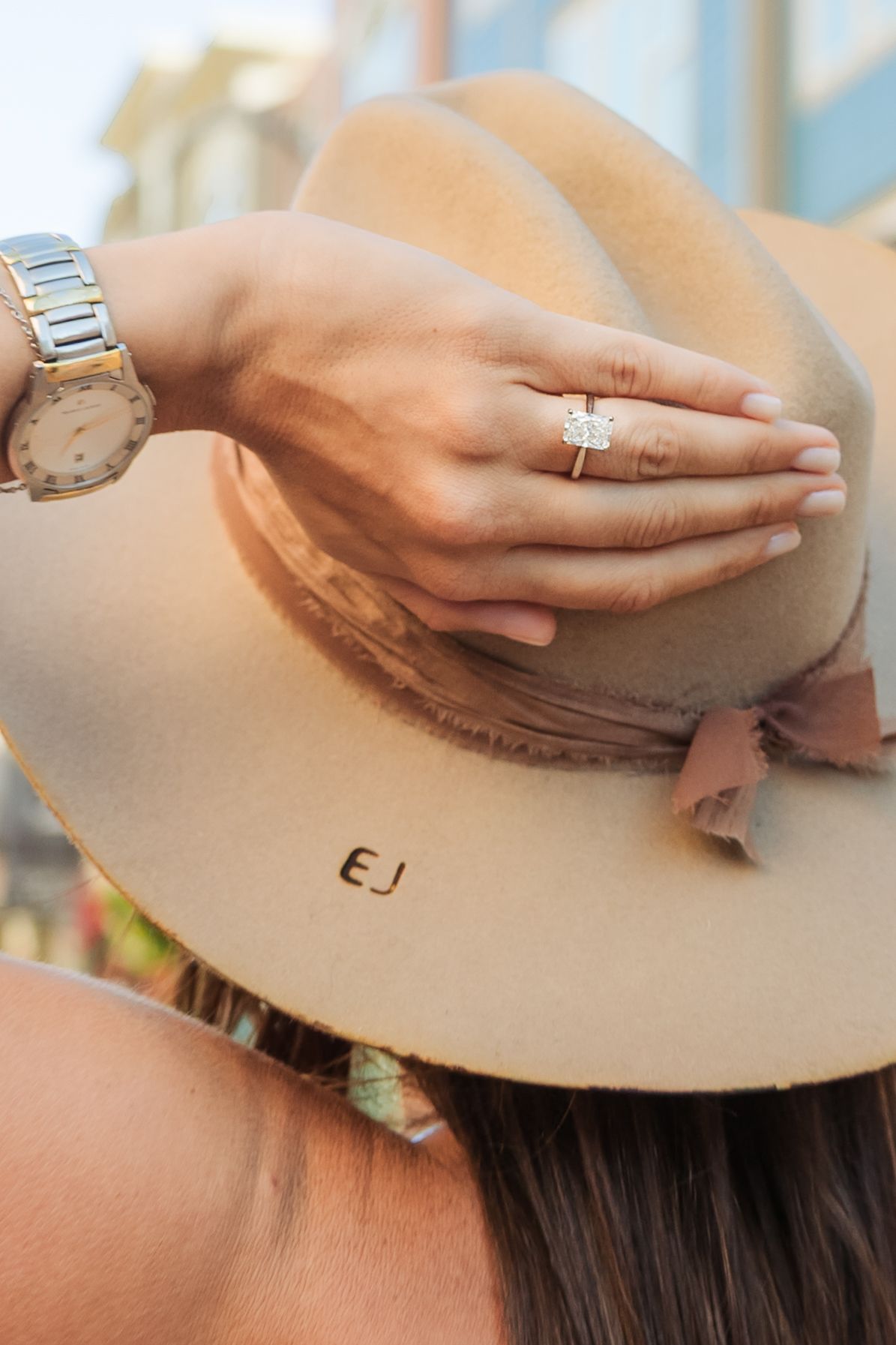 Summer proposal at Park City Main Street photography by Av Potter Photo a Utah wedding and lifestyle photographer