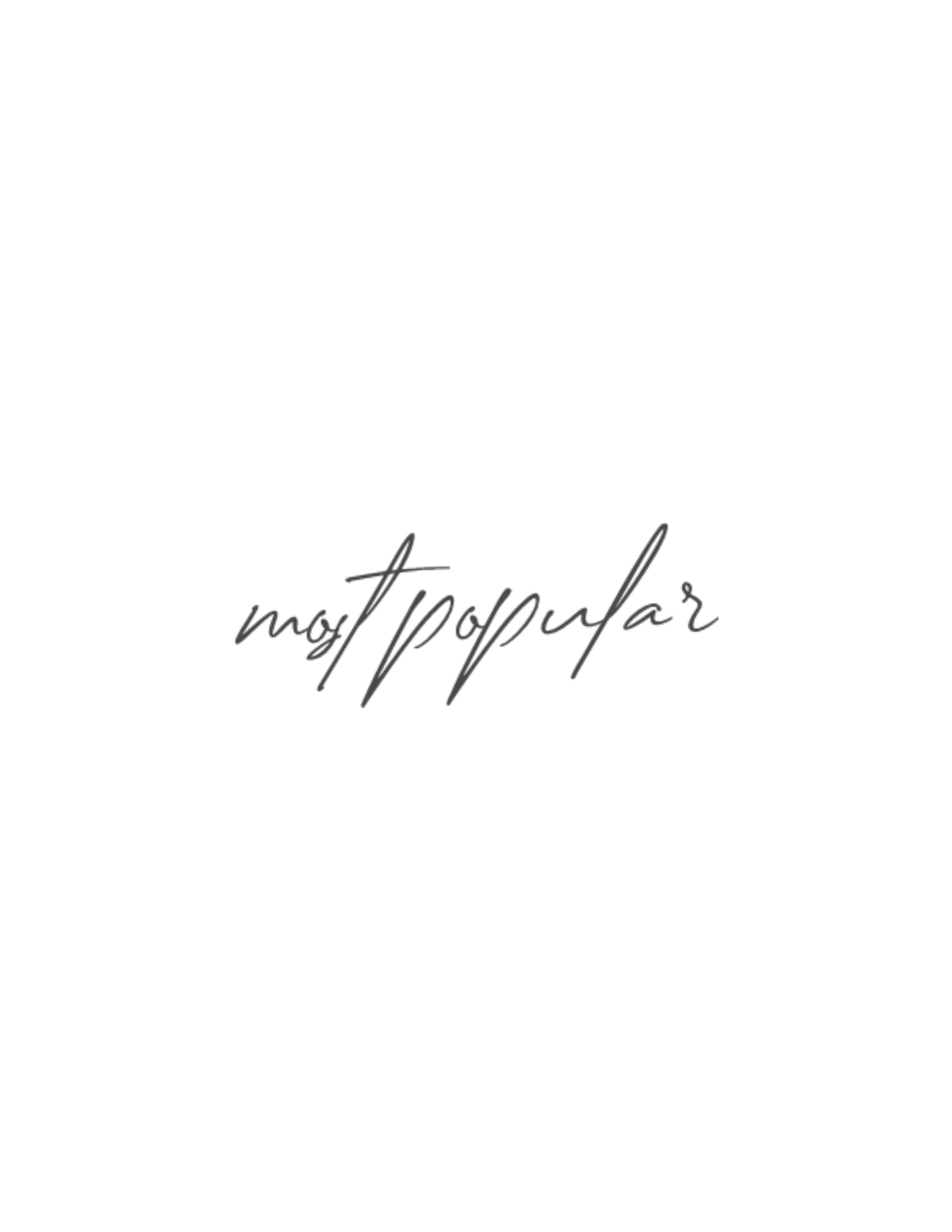 most popular in cursive
