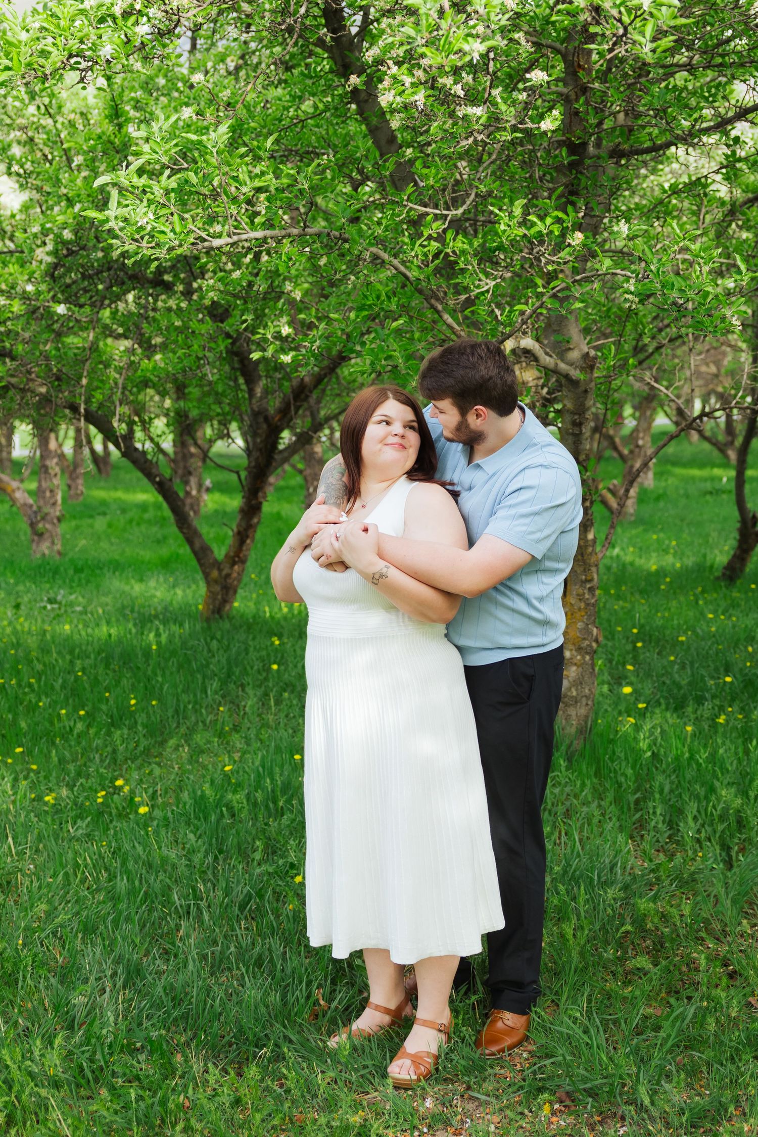 Proposal at Provo Orchards in Provo Utah photography by Av Potter Photo a Utah wedding and lifestyle photographer