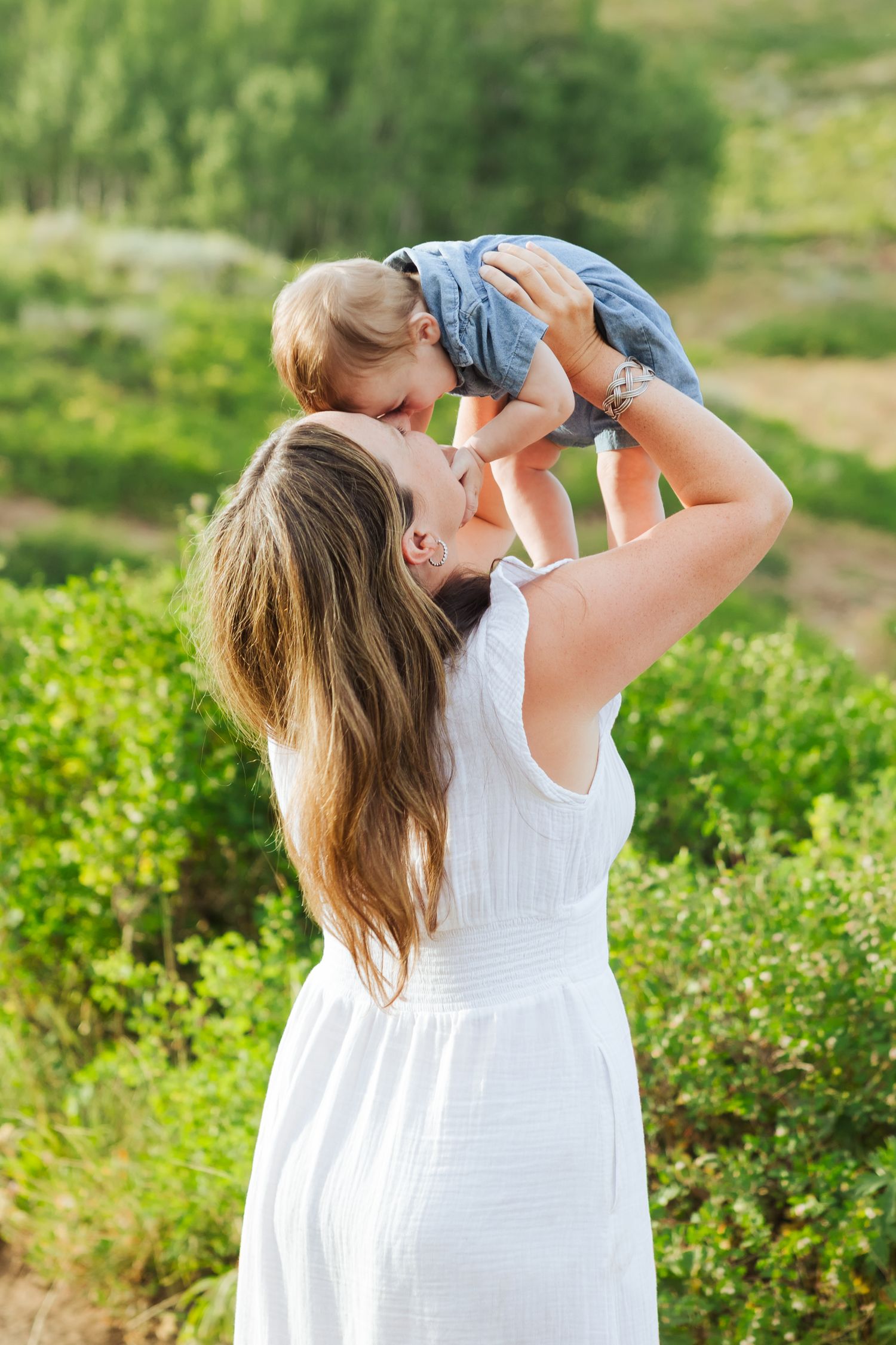 Woman and baby at Guardsman Pass photography by Av Potter Photo a Utah wedding and lifestyle photographer