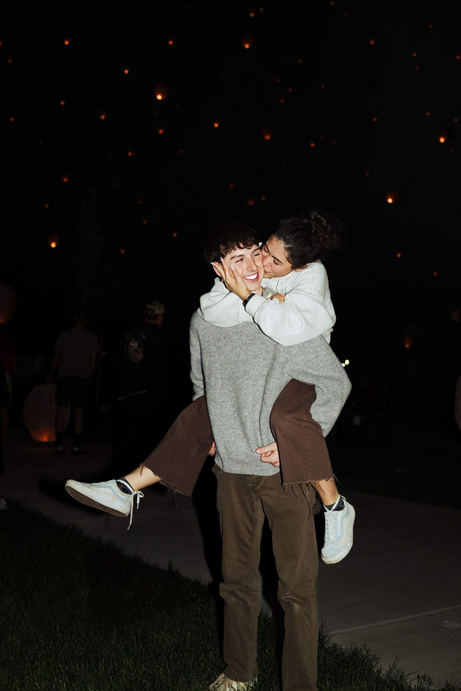 Engagements at Night Light Events photography by Av Potter Photo a Utah wedding and lifestyle photographer