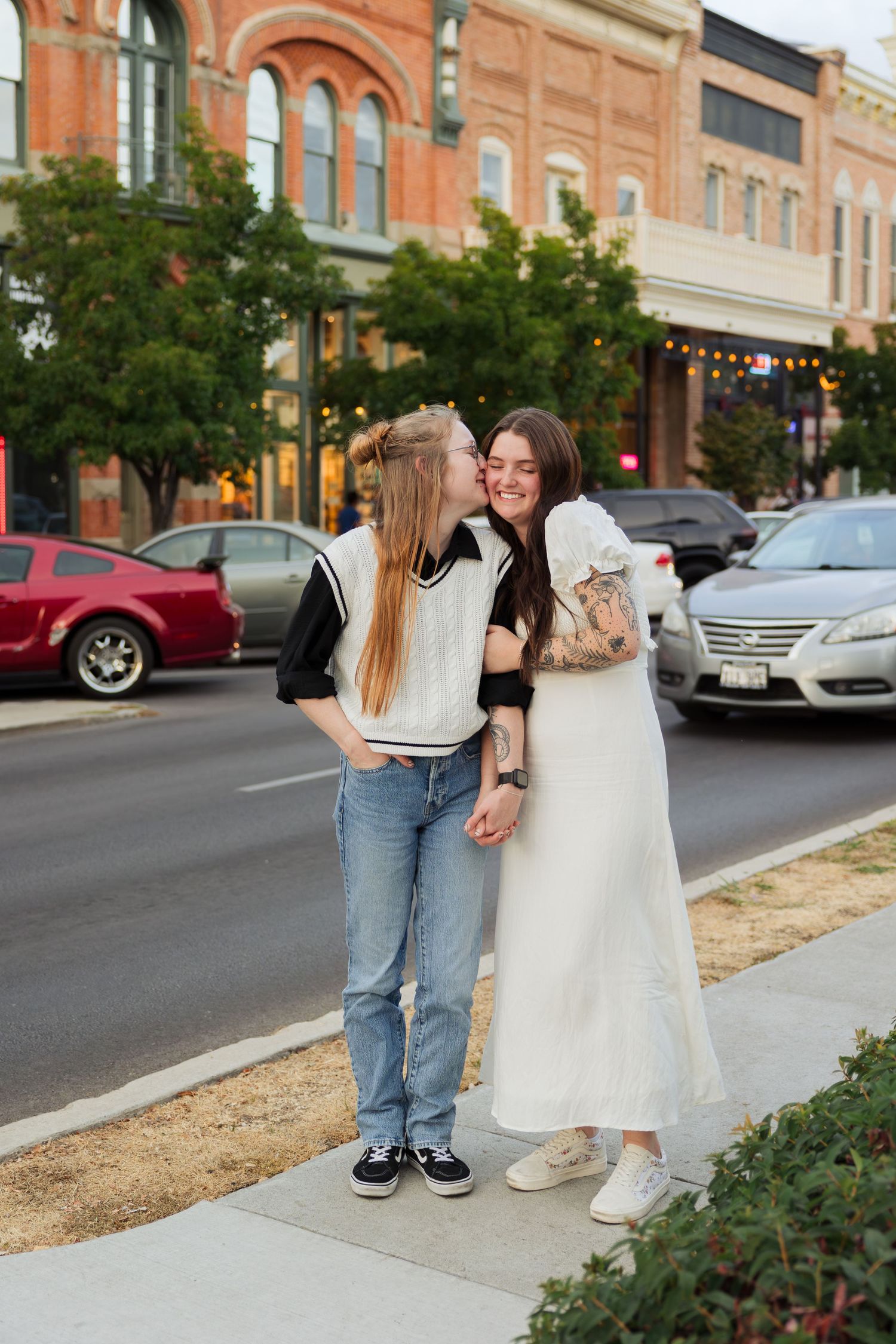 Engagements in Downtown Provo Utah photography by Av Potter Photo a Utah wedding and lifestyle photographer