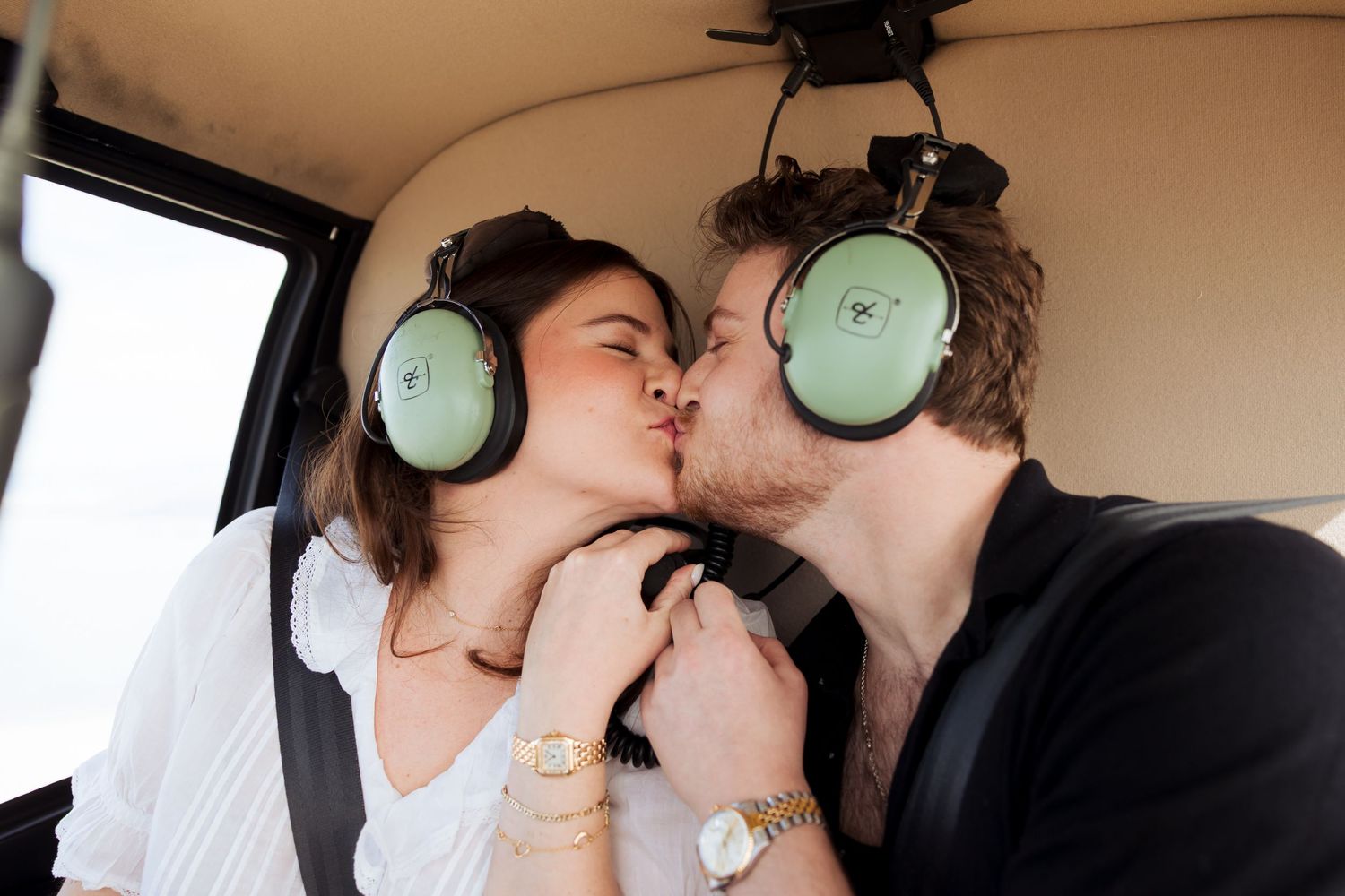 Helicopter Proposal at Stansbury Island in Utah photography by Av Potter Photo a Utah wedding and lifestyle photographer