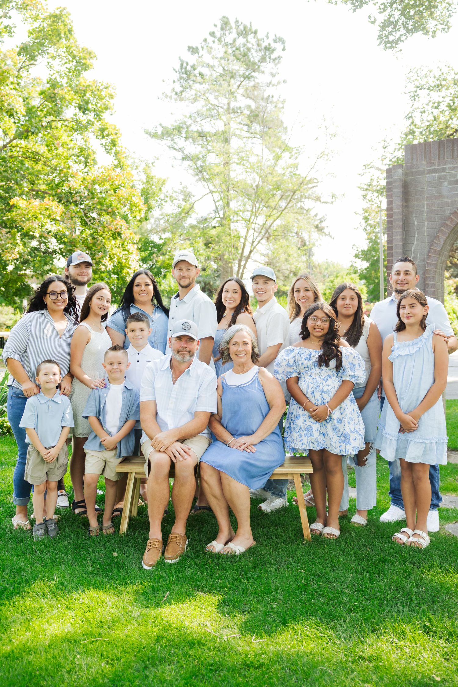 Family photos at The International Peace Gardens in Utah photography by Av Potter Photo a Utah wedding and lifestyle photographer