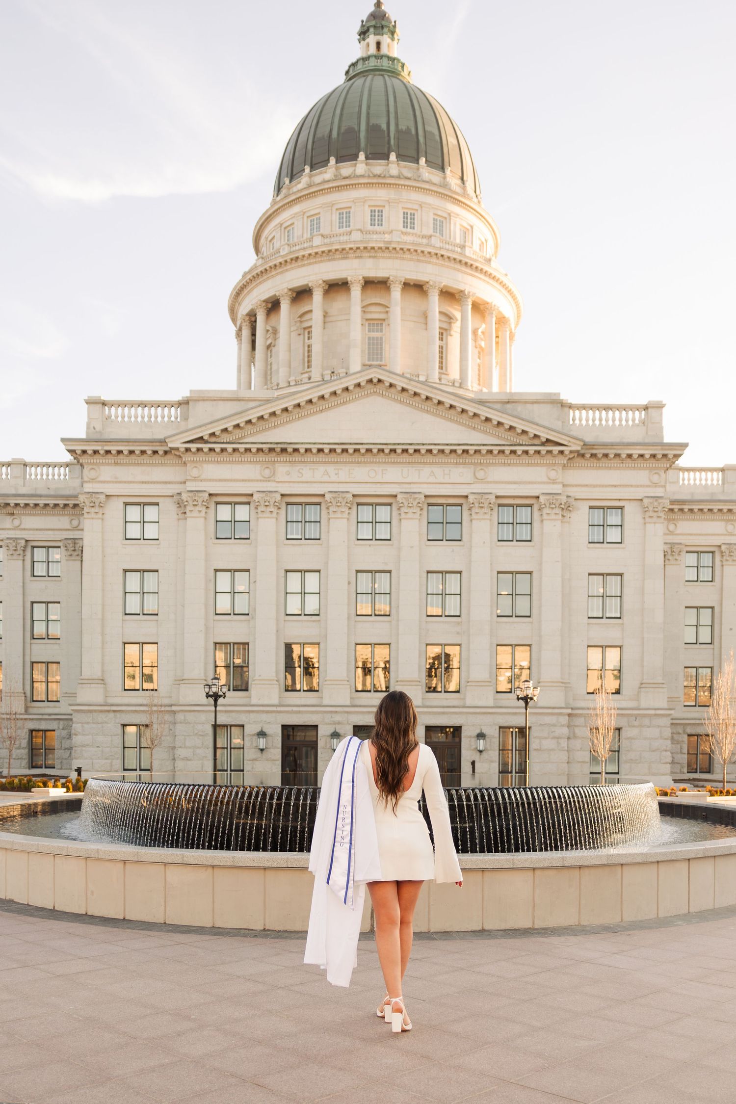 Graduation at The Utah State Capitol photography by Av Potter Photo a Utah wedding and lifestyle photographer