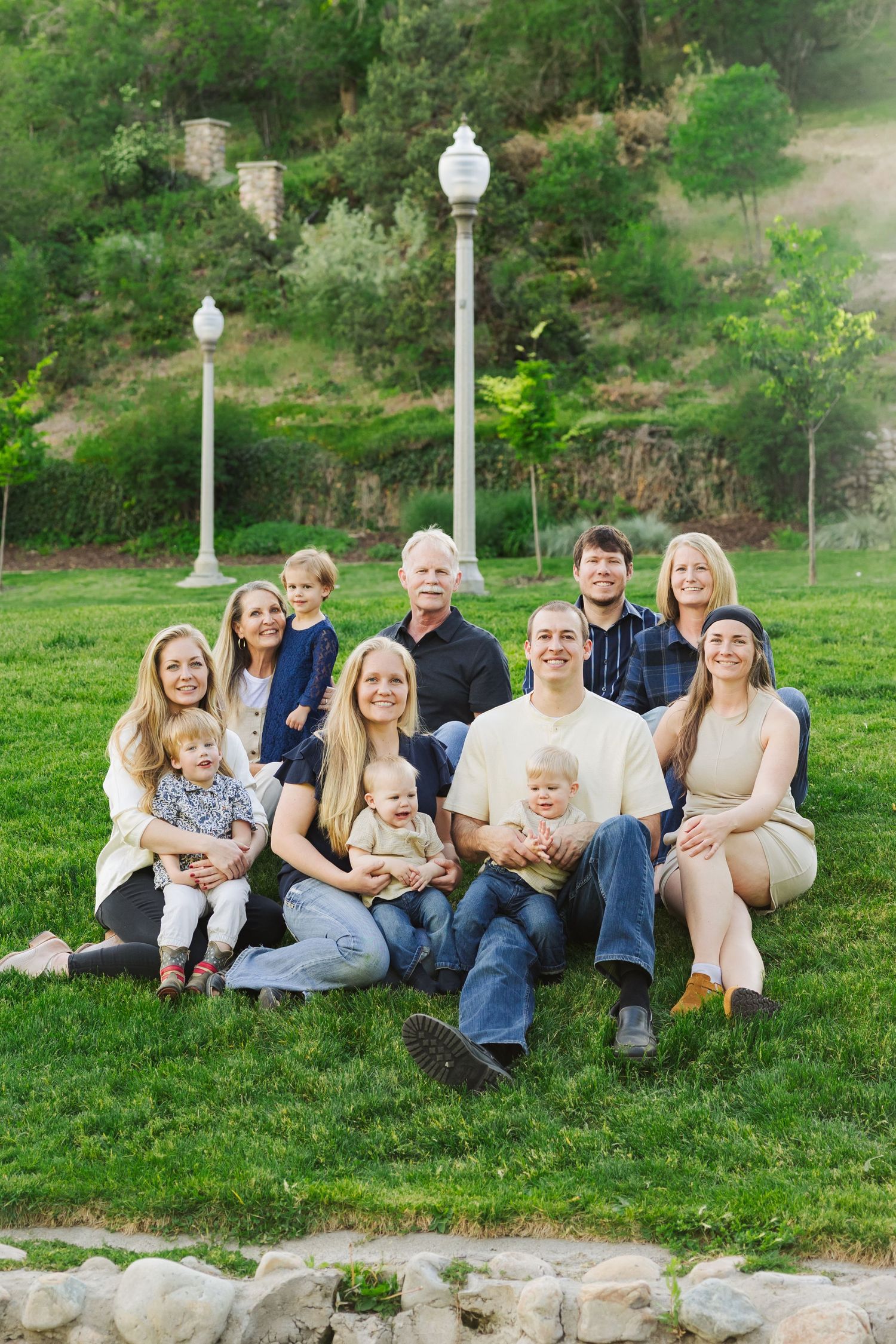 Family at Memory Grove Park photography by Av Potter Photo a Utah wedding and lifestyle photographer