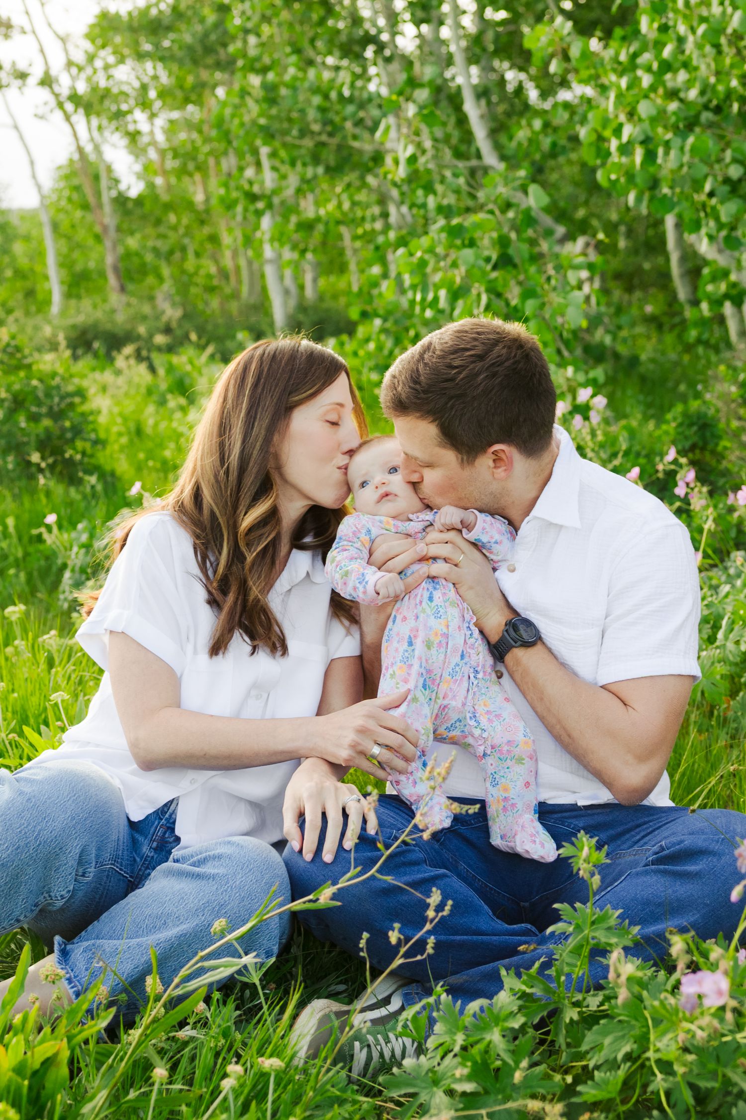 Family at Guardsman Pass photography by Av Potter Photo a Utah wedding and lifestyle photographer