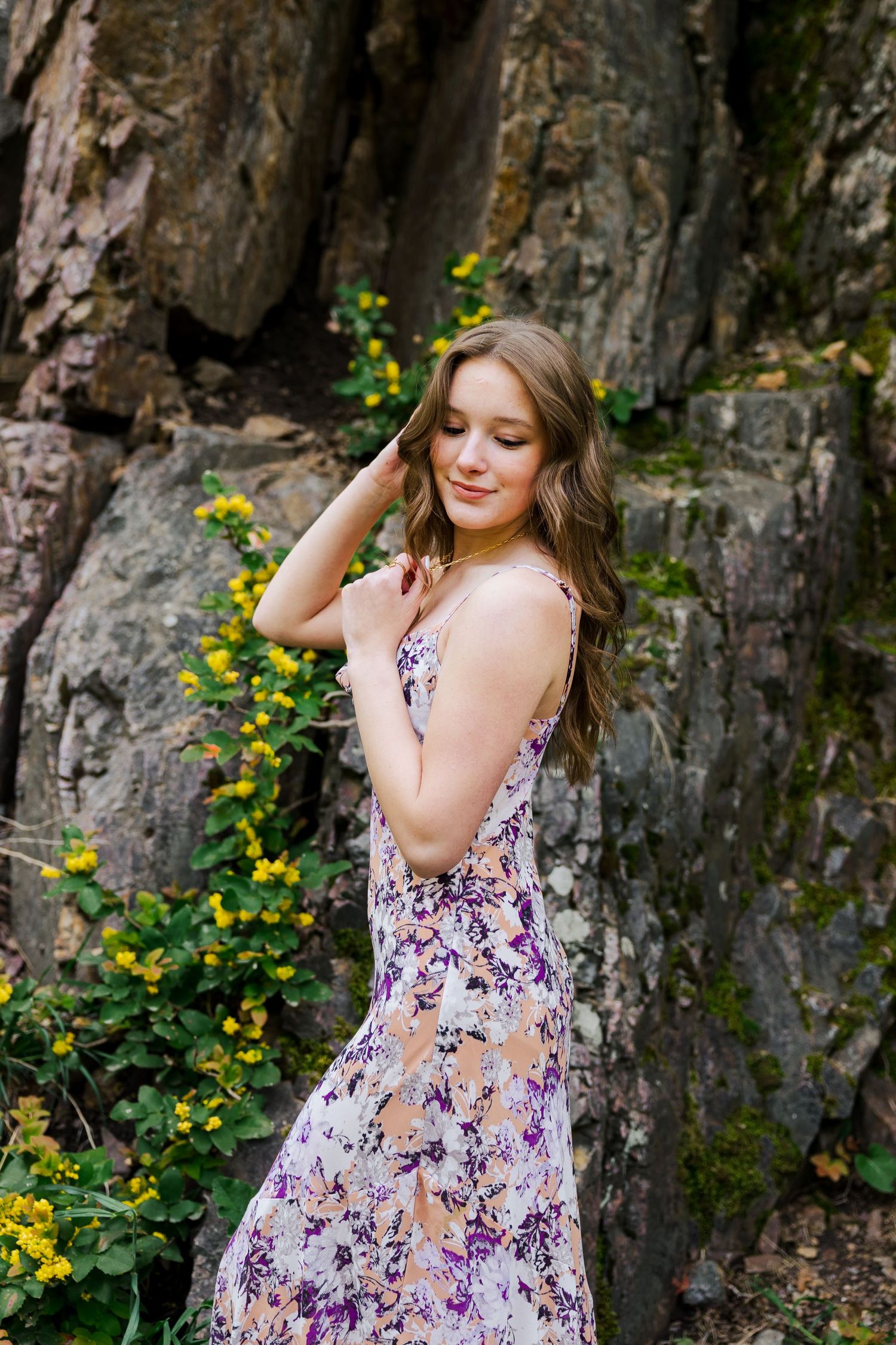 Senior girl at Ledgemere Camground photography by Av Potter Photo a Utah wedding and lifestyle photographer