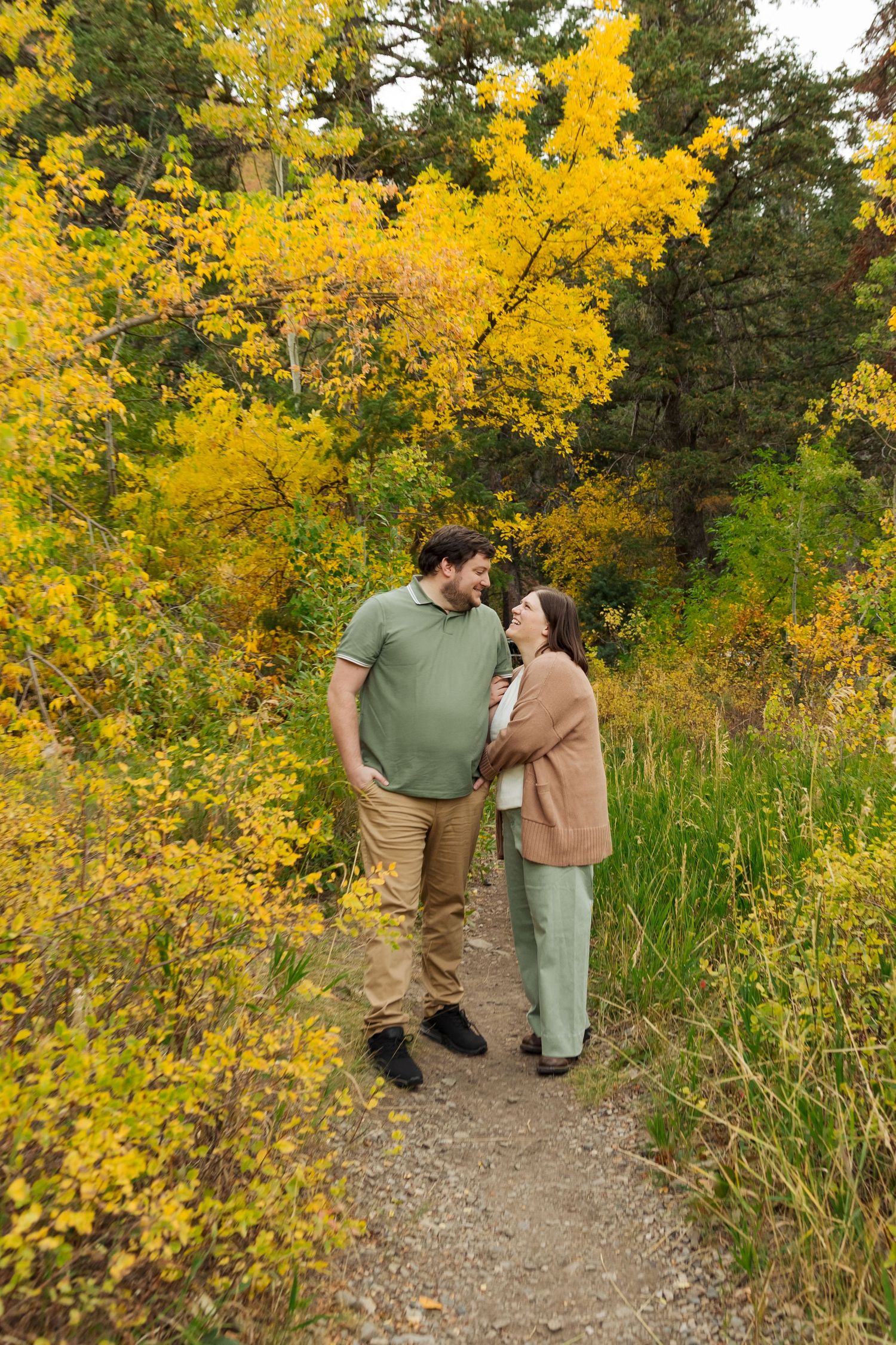Fall engagements at Aspen Grove in Provo Canyon Utah photography by Av Potter Photo a Utah wedding and lifestyle photographer