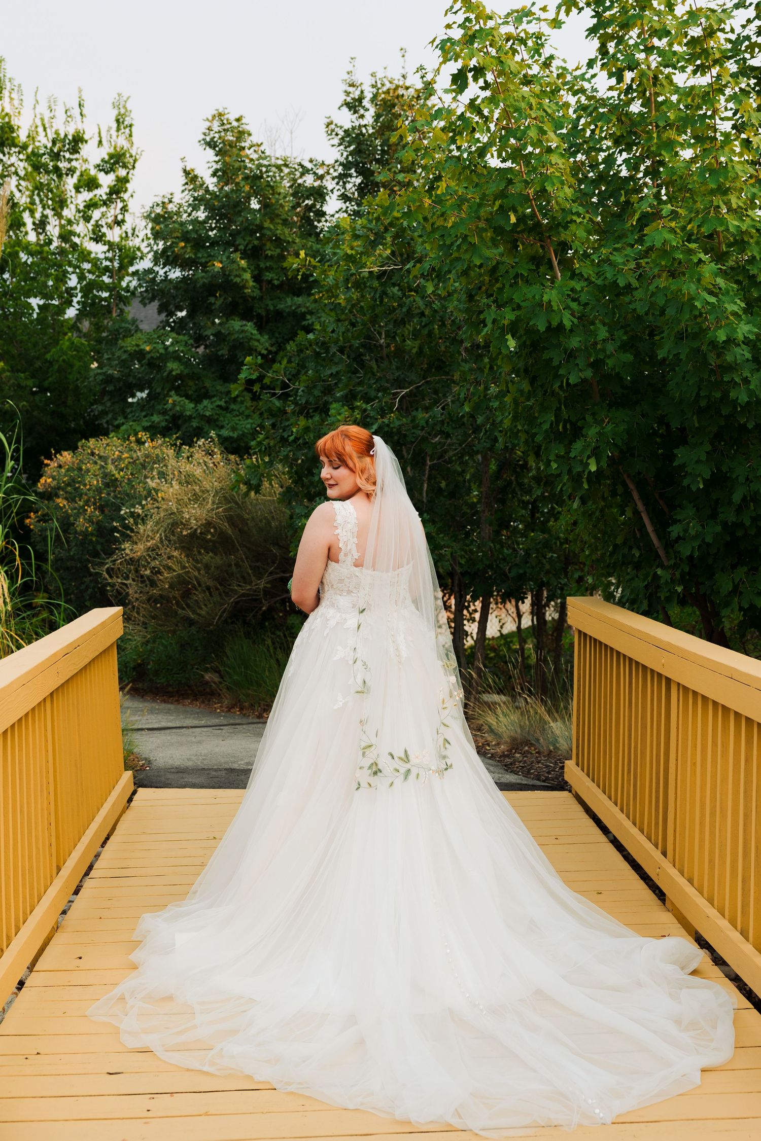 Bride at Sego Lily Gardens photography by Av Potter Photo a Utah wedding and lifestyle photographer