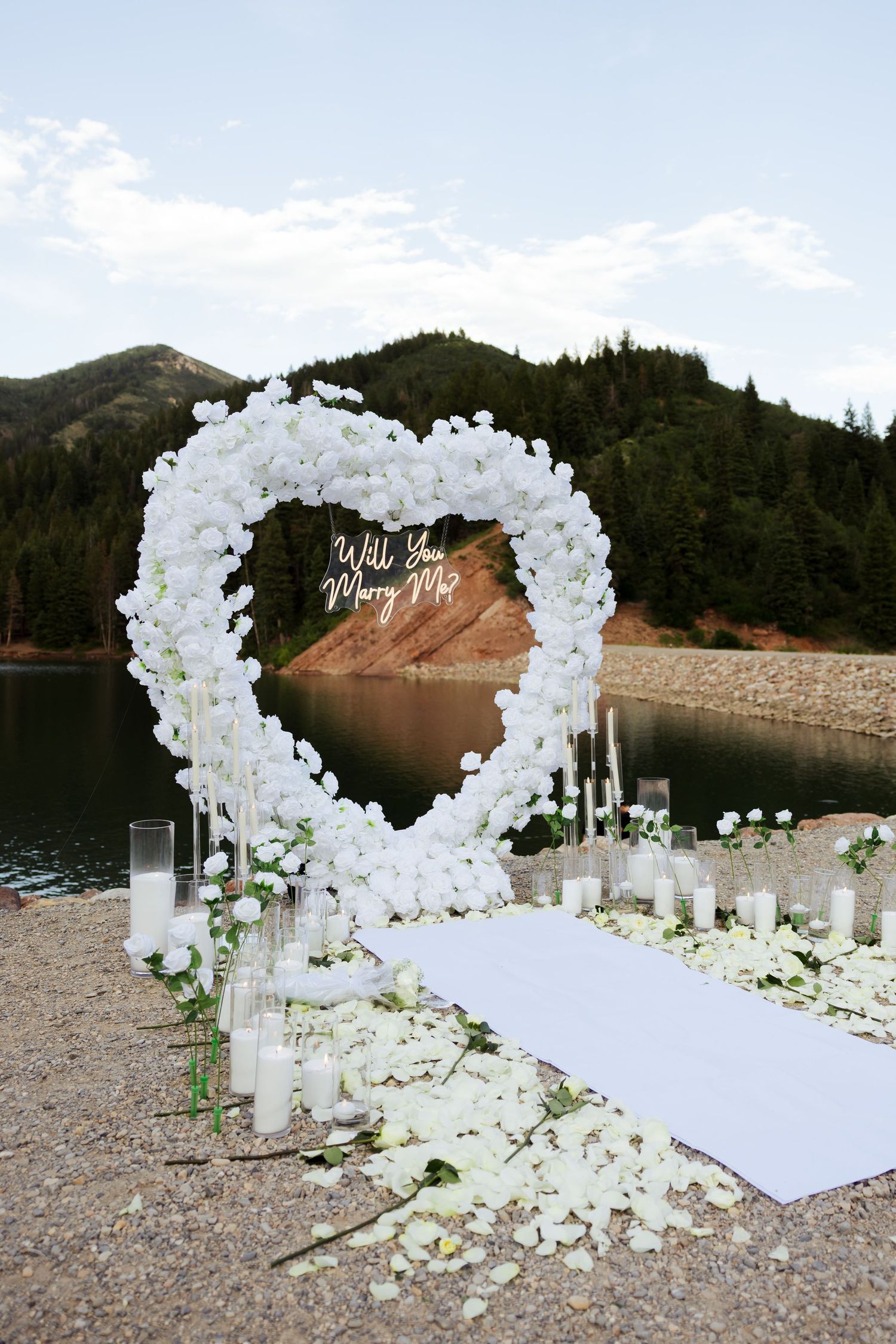 Proposal at Tibble Fork Reservoir in American Fork Canyon, Utah photography by Av Potter Photo a Utah wedding and lifestyle photographer