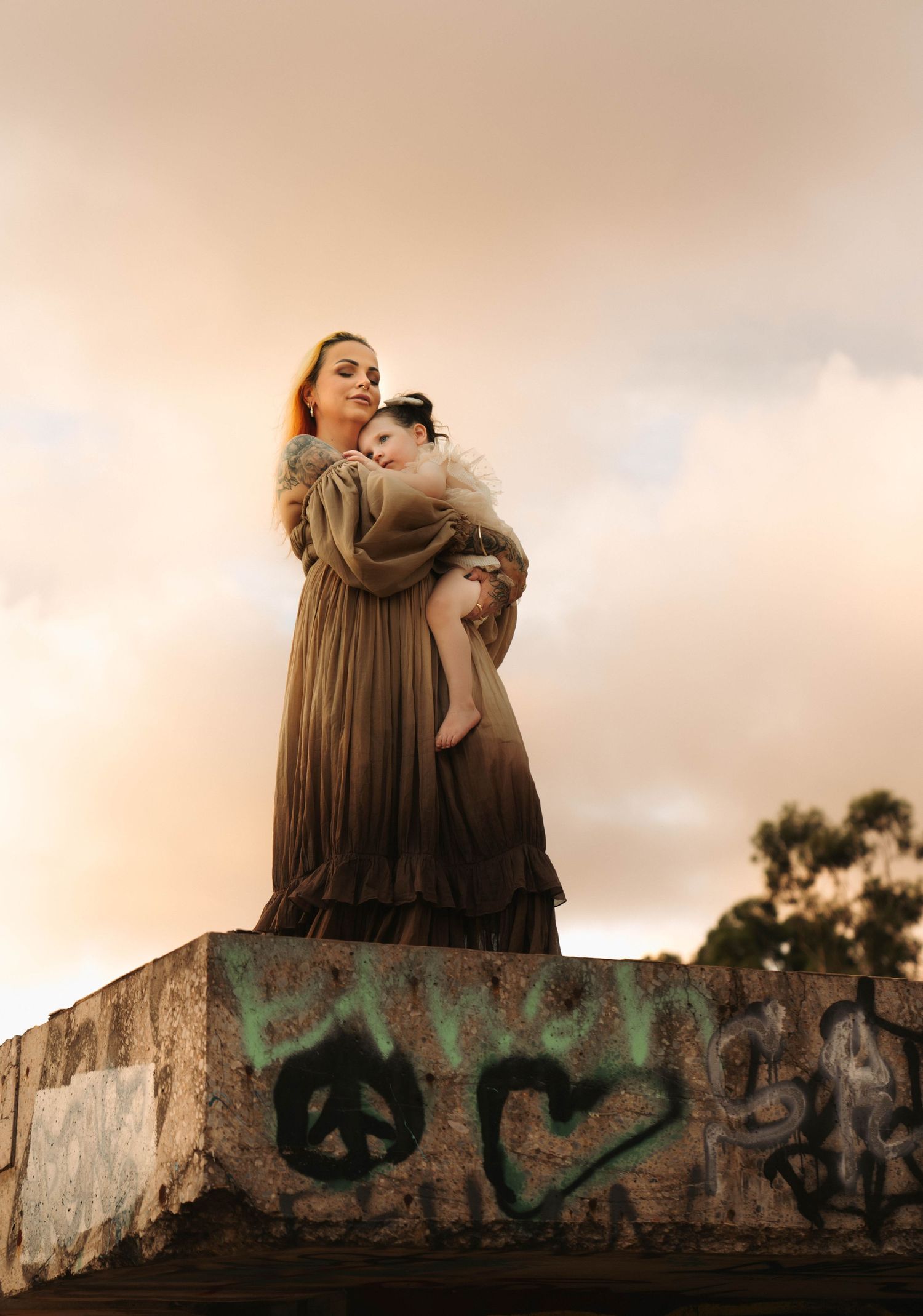 Luxury Sunset Urban Maternity Photograph
