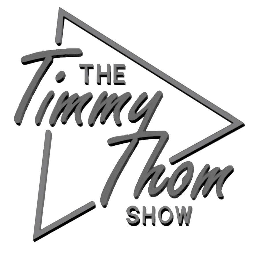A series of black and white TV show title cards from vintage television programs arranged in a row.
