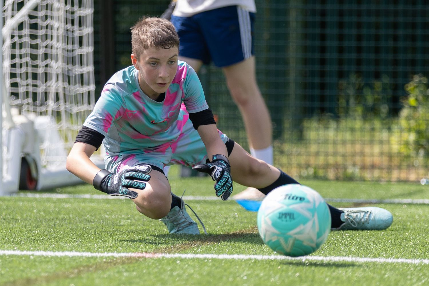 diving goalkeeper