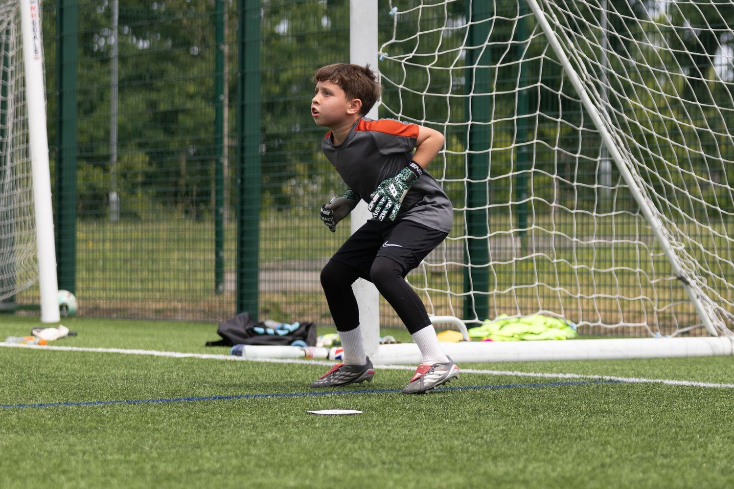 goalkeeper getting ready to dive