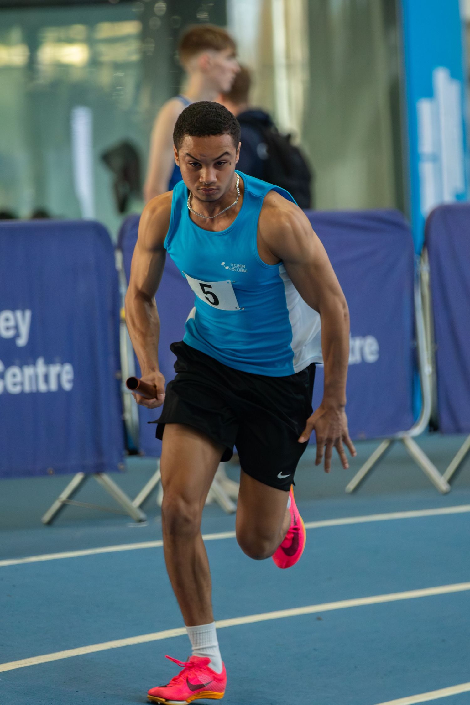 Athlete just setting off