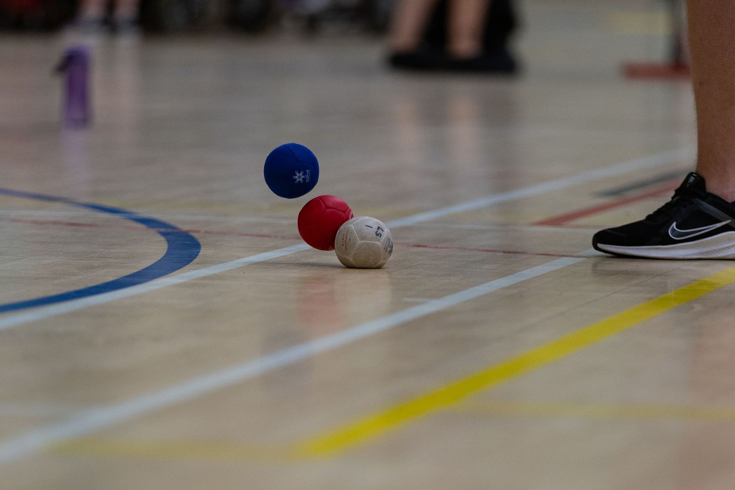 boccia balls colliding