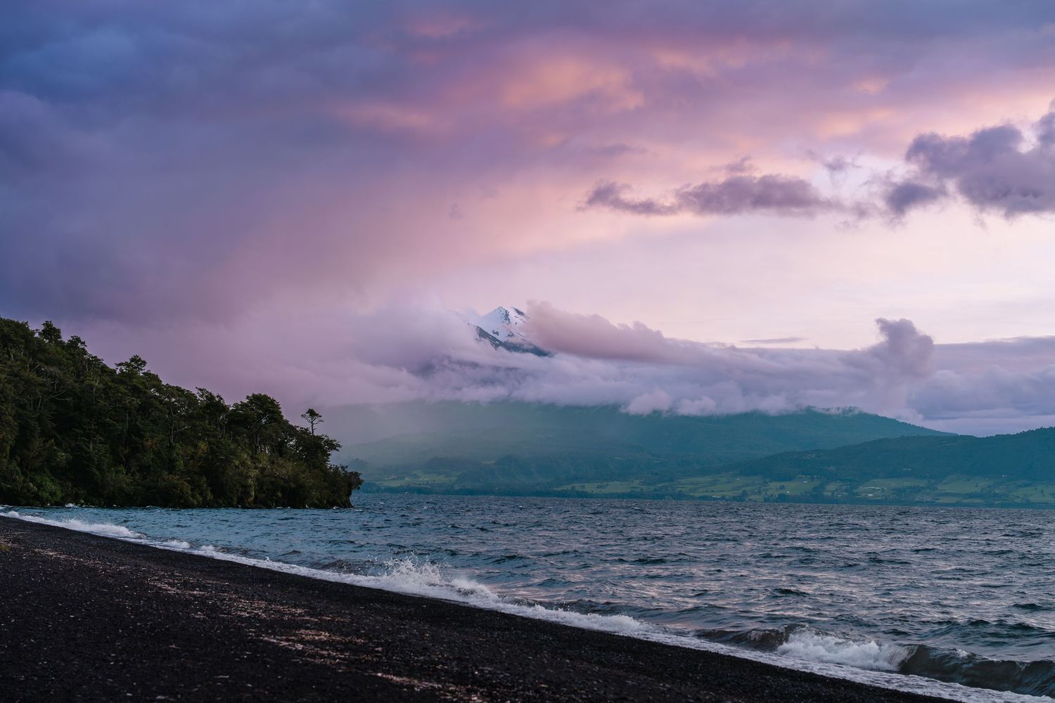 Beautiful view of Volcán Osorno overlooking the Los Lagos Region and Lake Llanquihue of southern Chile, captured during a private Gaul Tours