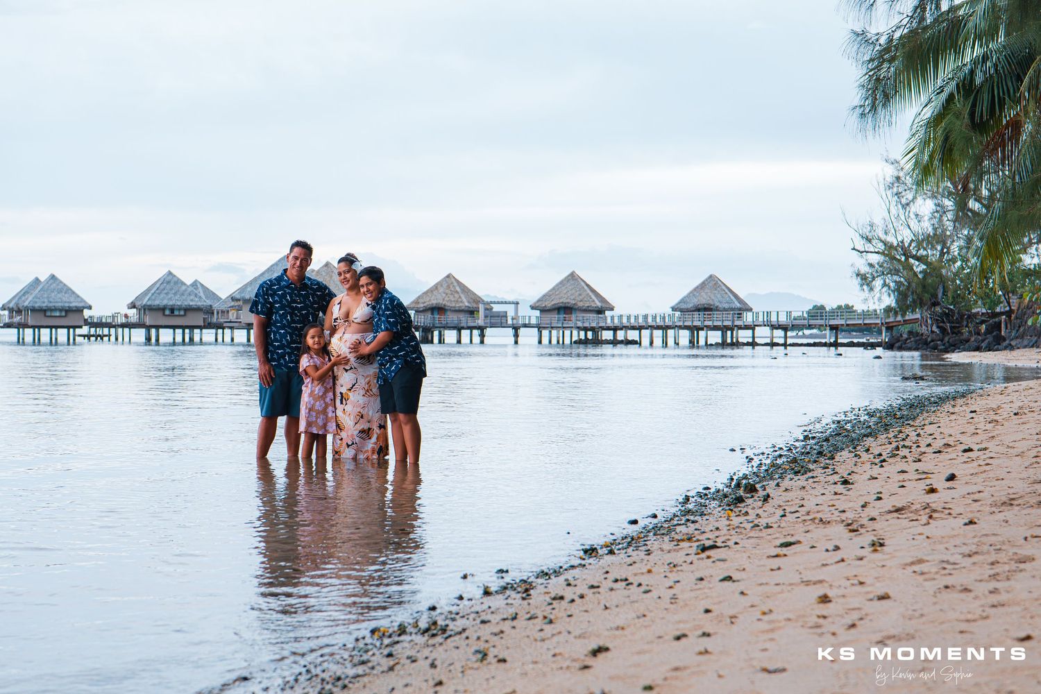Photo d'une famille polynésienne