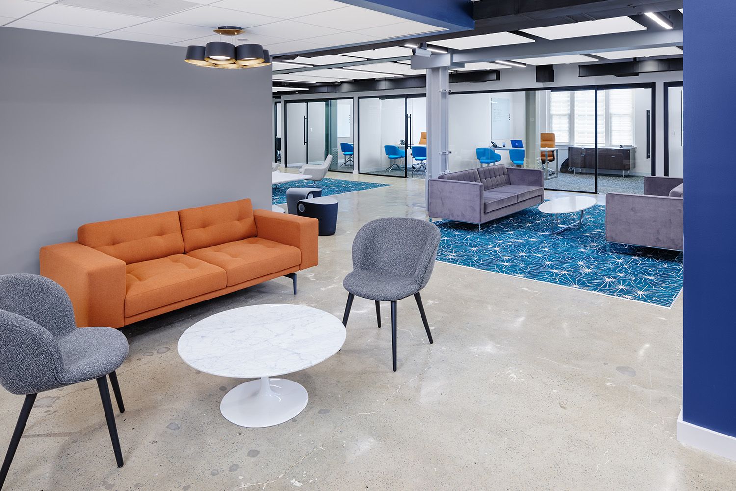 THE ENTRANCE SPACE FOR A PHARMACEUTICAL COMPANY BASED IN BOSTON MA TAKEN IN AN ARCHITECTURAL STYLE FOR THEM