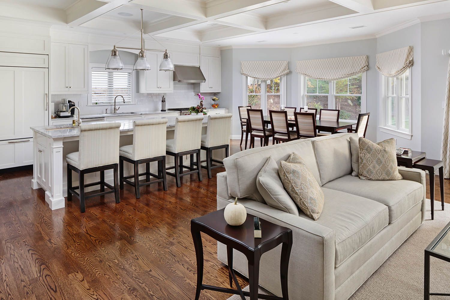 Interior architectural image taken for Boston area general contractor for new residential renovation in Newton MA