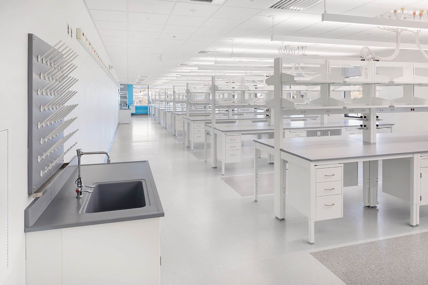 New life sciences building in Medford MA architectural photography lab facilities for Boston building developers