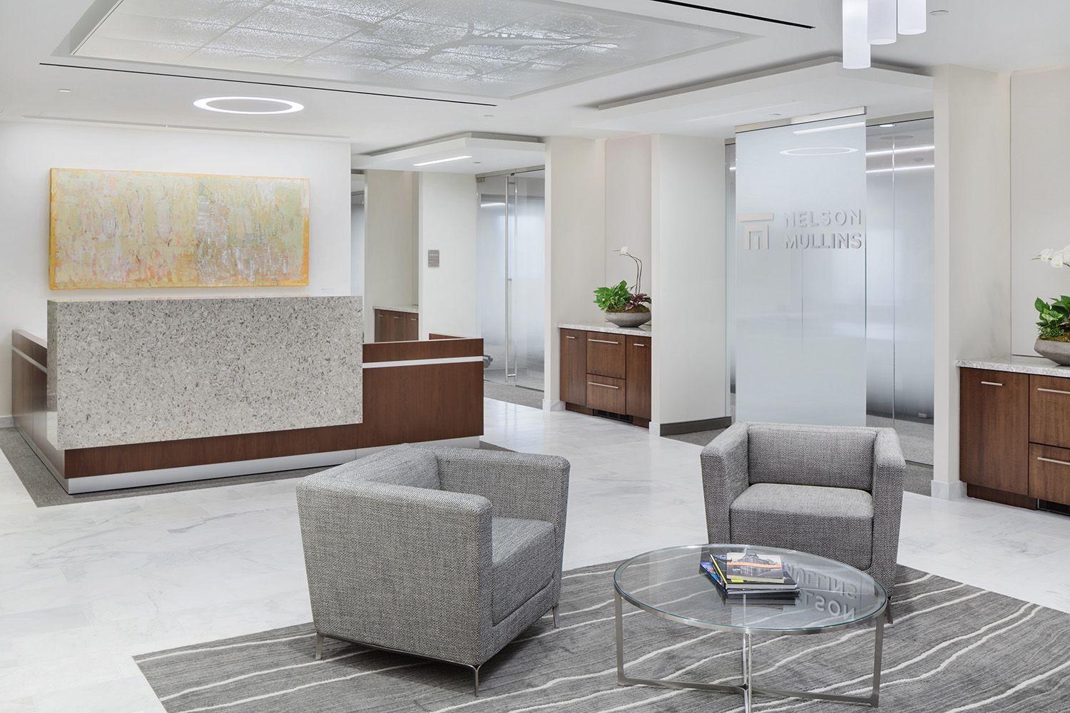AN INTERIOR PHOTOGRAPH OF AN OFFICE RENOVATION CAPTURE FOR A BOSTON AREA GENERAL CONTRACTOR AND ARCHITECTS