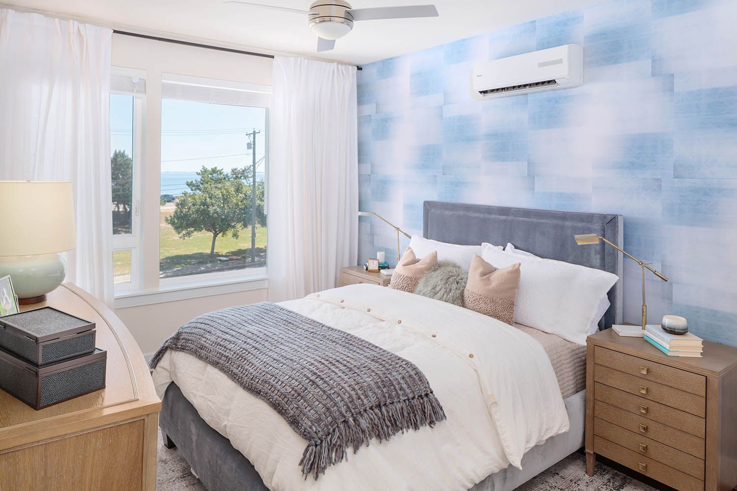 Interior architectural image taken for Boston area real estate agent showing residential unit bedroom