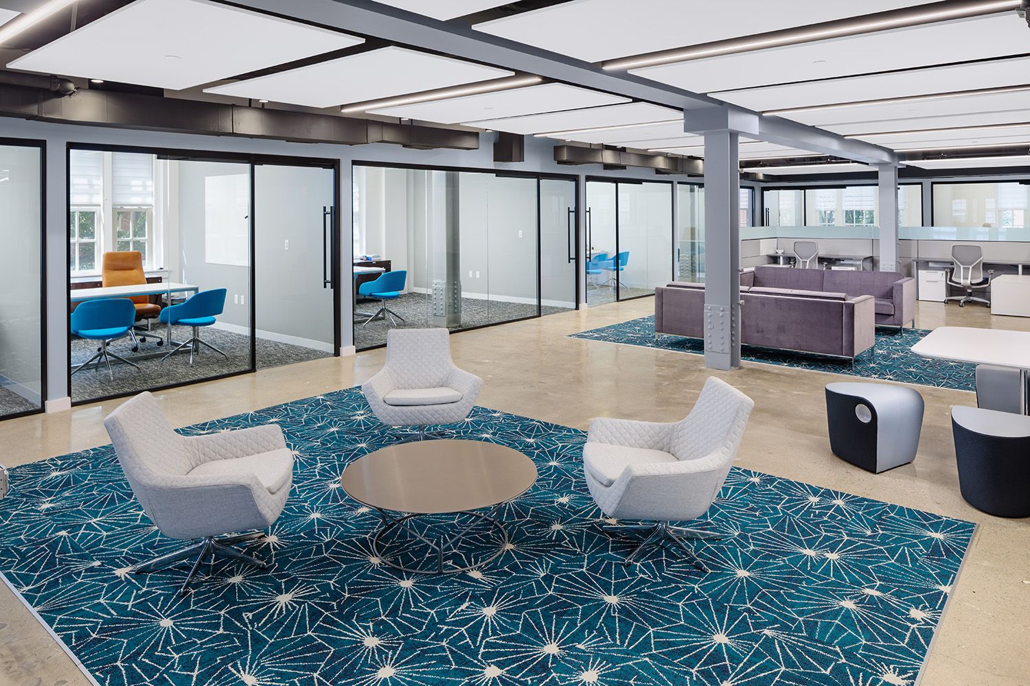 AN ARCHITECTURAL PHOTOGRAPH TAKEN FOR A BOSTON AREA ARCHITECTS AND BUILDING COMPANY FOR A NEWLY RENOVATED OFFICE SPACE