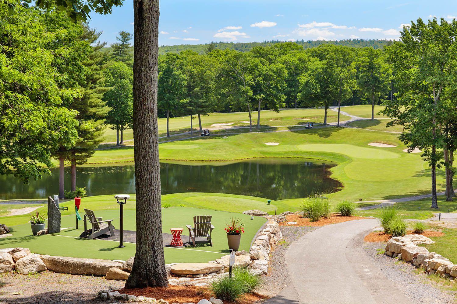 Architectural Images for Boston area golf course, Shaker Hills  Harvard MA showing beautiful landscape and setting of the golf course